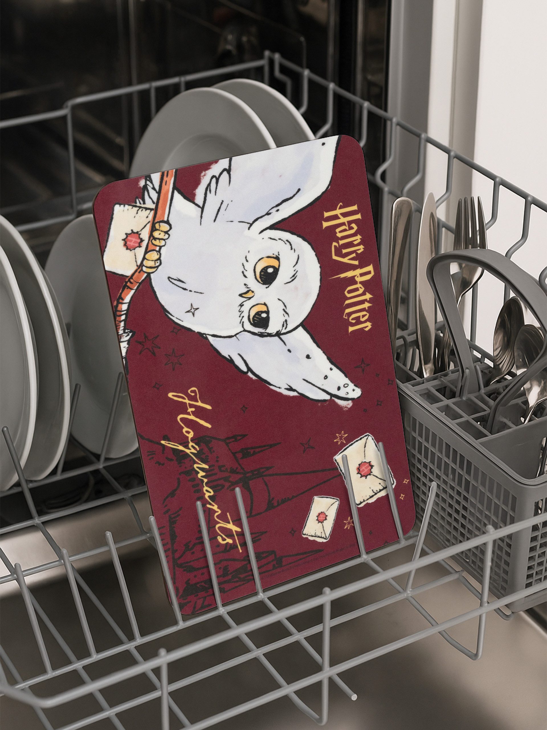United Labels® Frühstücksbrett Harry Potter Brettchen Hedwig Hogwarts Schneidebrettchen, Resopal