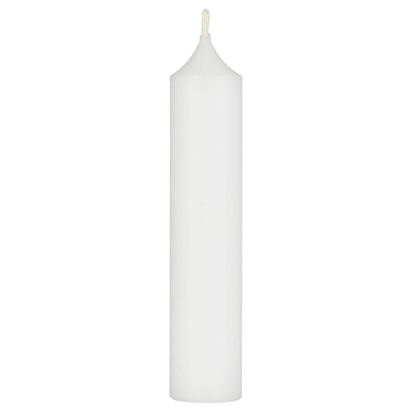 Ib Laursen Tafelkerze IB Laursen Stab Kerze Ø2,2 H=11cm weiß Leuchter Tafel Advents Skandi