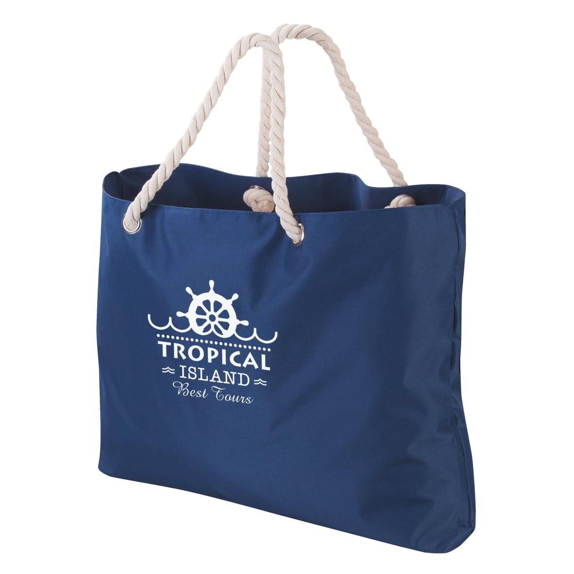 elasto Tragetasche Strandtasche "Miami Beach" groß blau günstig online kaufen