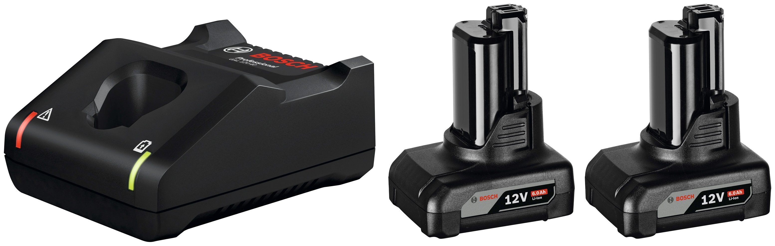 Image of Bosch Professional »GAL 12V-40 / GBA 12V 6.0Ah« Akku-Set, inkl. 2 Akkus und Ladegerät