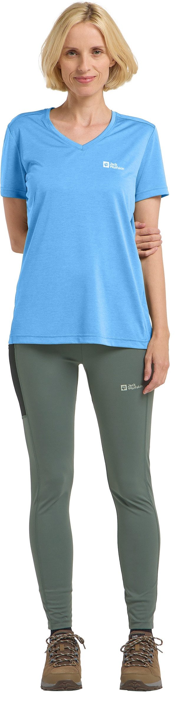 Jack Wolfskin V-Shirt CROSSTRAIL T WOMEN