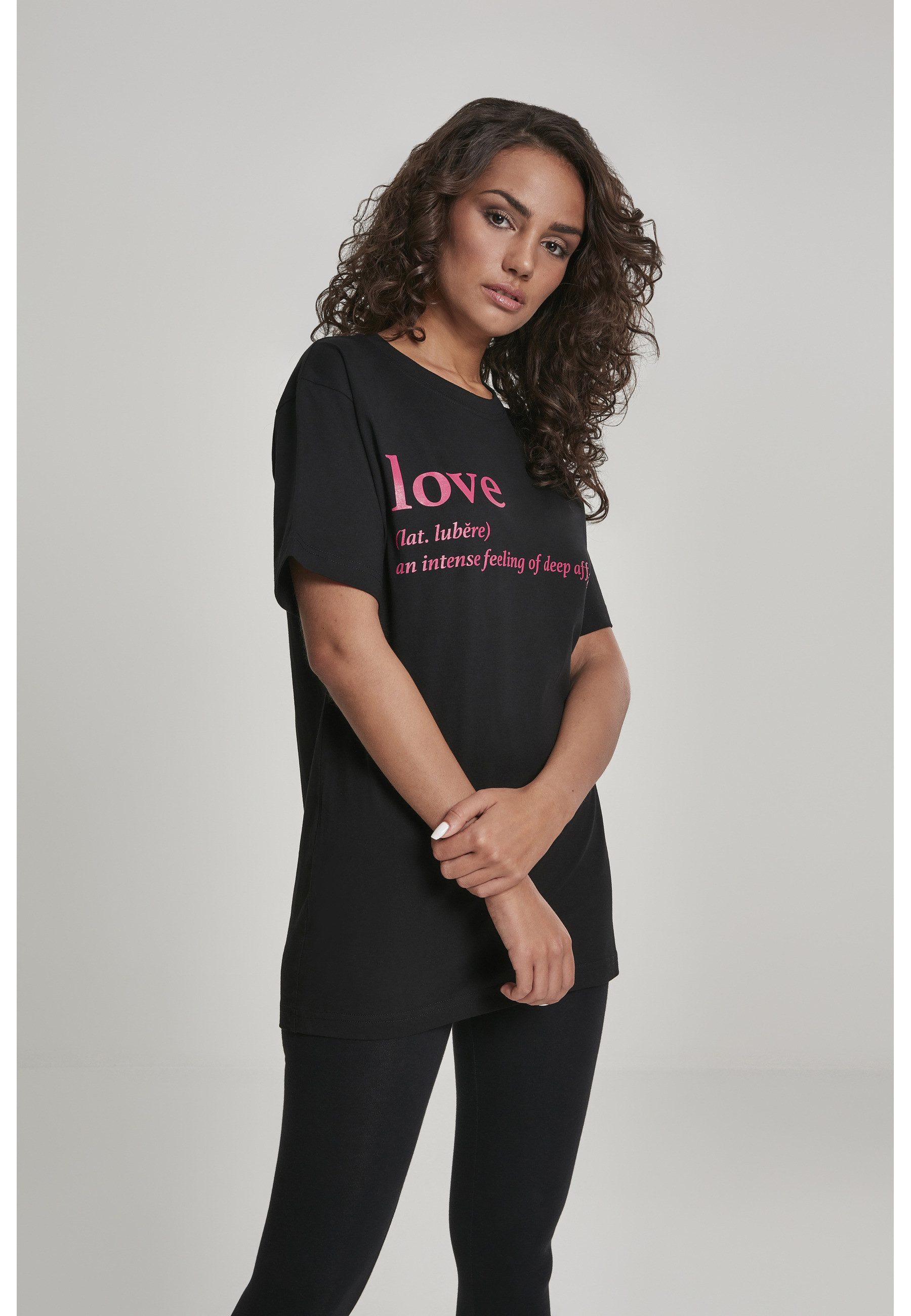 MisterTee T-Shirt MisterTee Damen Love Definition T-Shirt Round Neck (1-tlg)