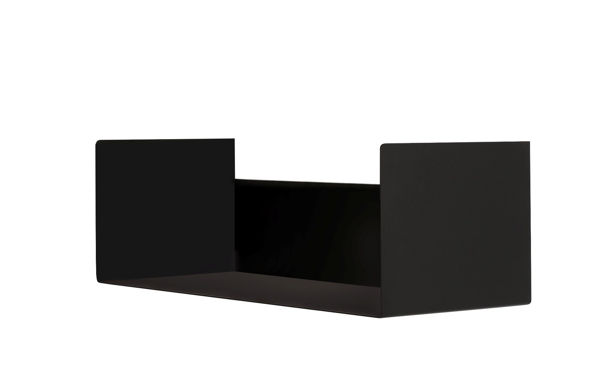 wissmann raumobjekte Wandregal Elegantes Wandboard in matt schwarz, exzellentes Regal, Stabil und Stilvoll, Made in Germany
