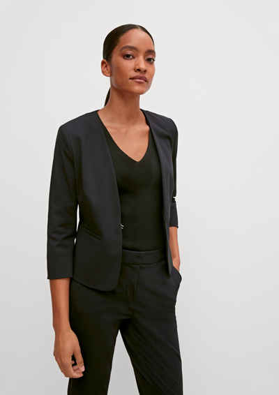 Comma Jackenblazer Blazer mit kurzem Schnitt