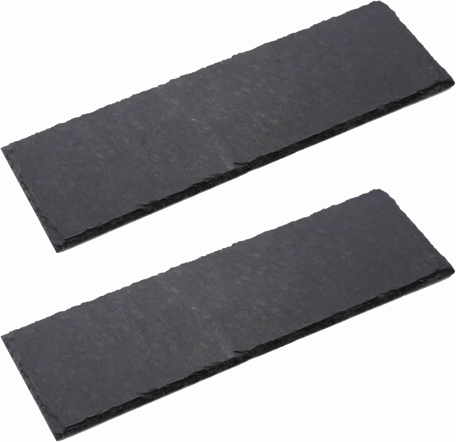 Novaliv Servierplatte 4041041692386-2xStuck, (1-tlg), 2x Schieferplatten I rechteckig I 40x15x0,5 cm I Schiefer Platten Schi