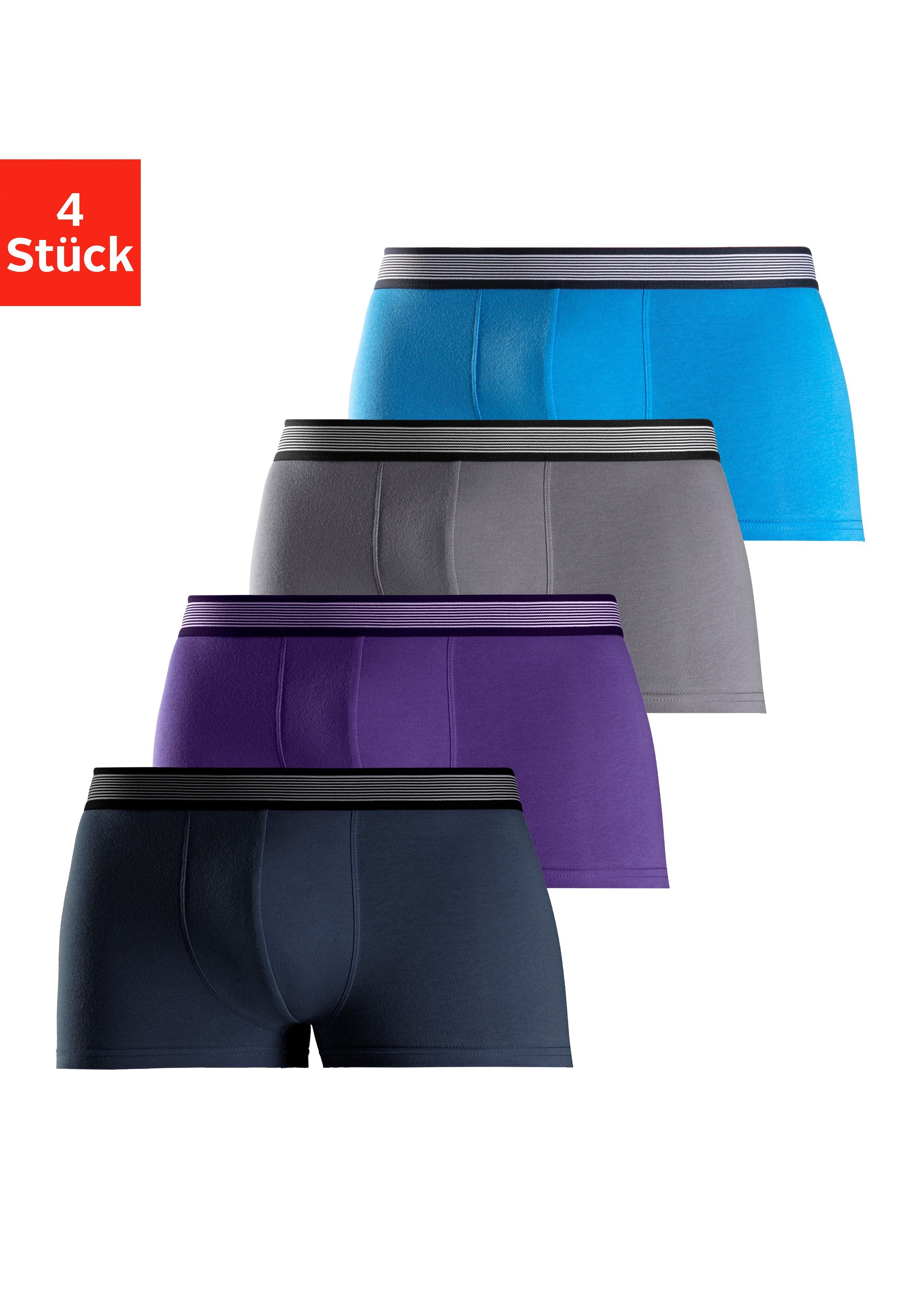 H.I.S Hipster (Packung, 4-St) knapp sitzende Boxershorts aus Baumwollmischu günstig online kaufen