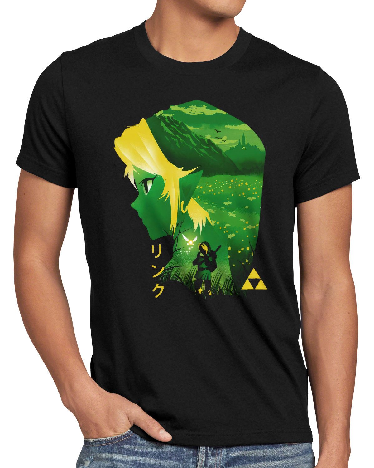 style3 T-Shirt zelda triforce hyrule link kakariko cocolint ocarina majora windfisch