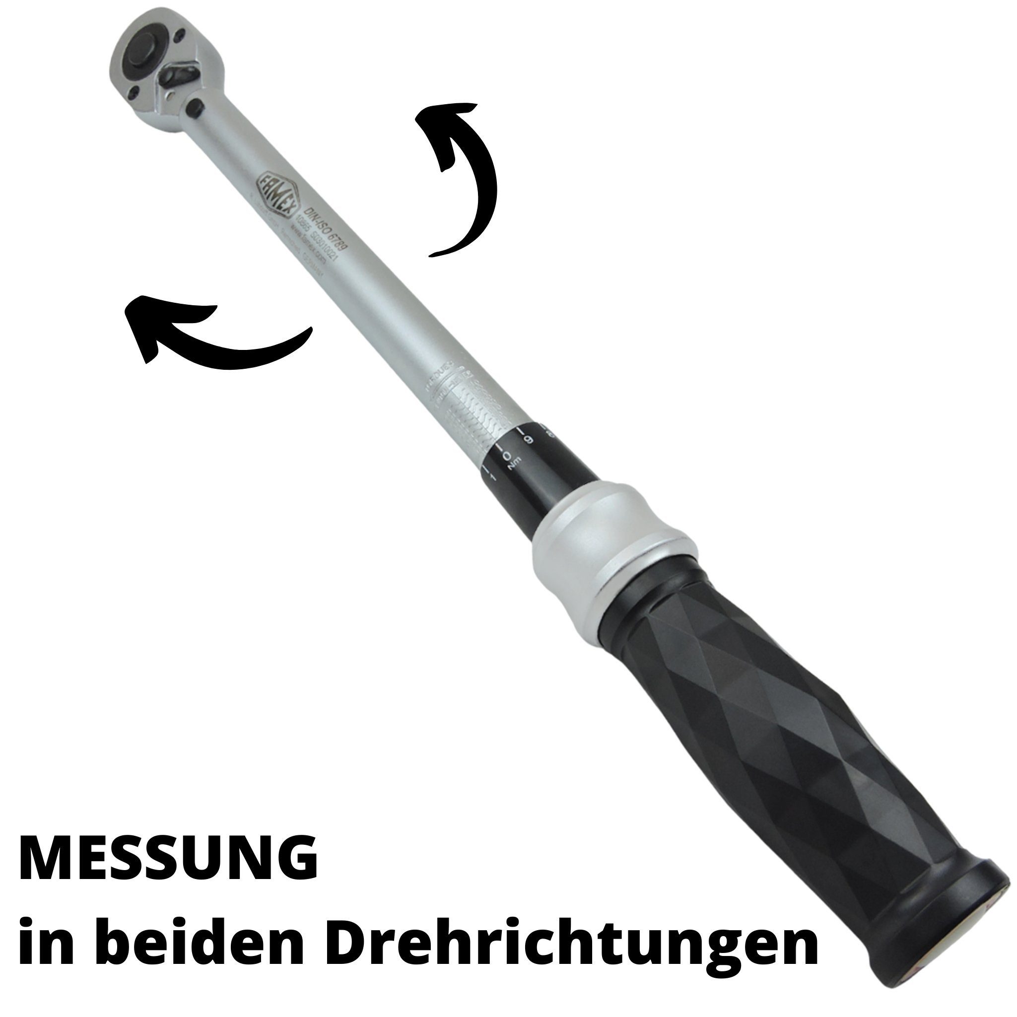 FAMEX Drehmomentschlüssel 10865 - PROFESSIONAL - R+L, 12,5 mm (1/2-Zoll)- Antrieb, 40-210 Nm | Drehmomentschlüssel