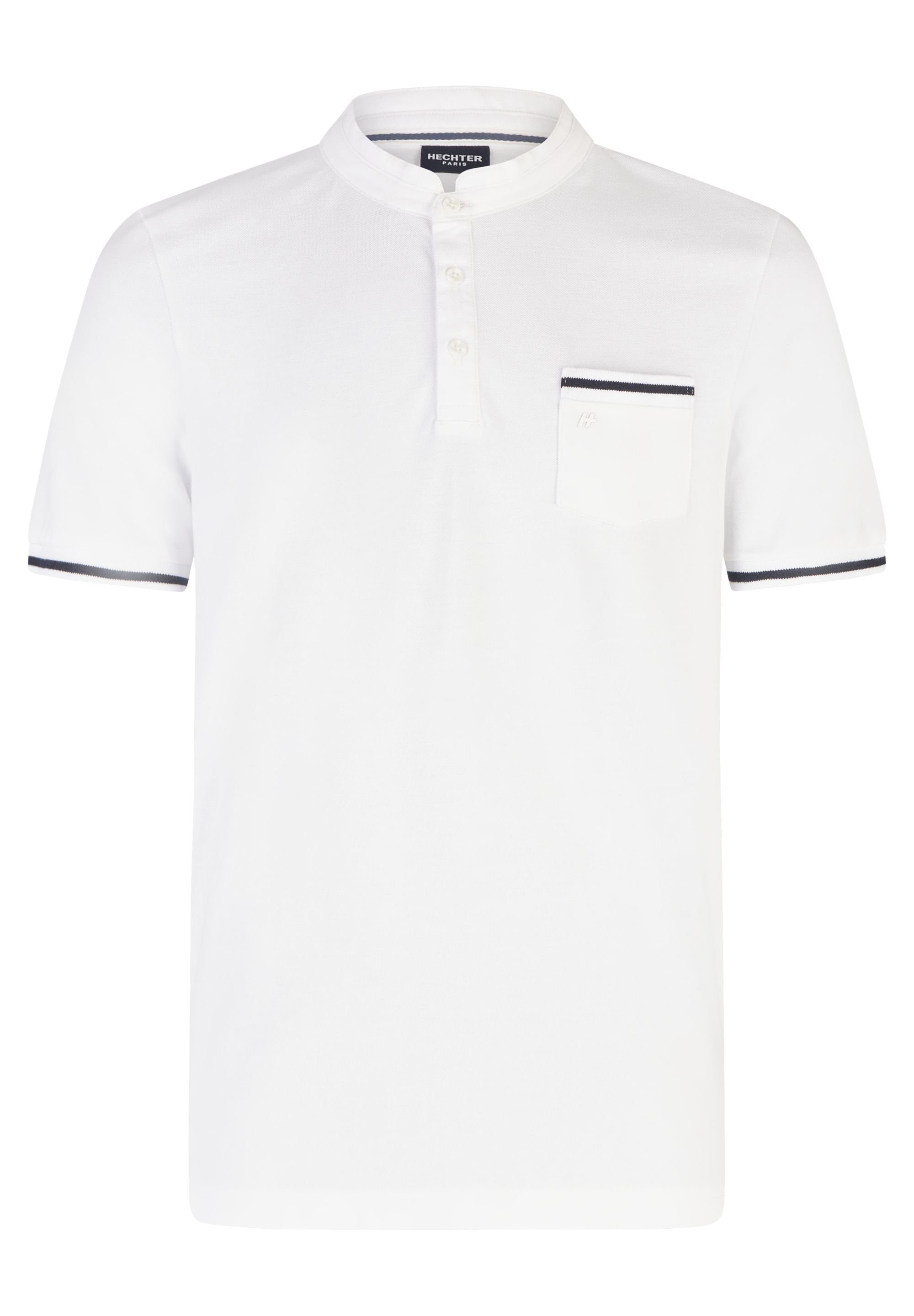 HECHTER PARIS Poloshirt mit Stehkrage white