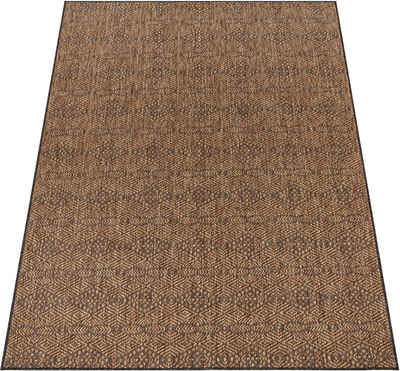 Teppich Illusion 329, Paco Home, rechteckig, Höhe: 4 mm, Flachgewebe, modernes Rauten Design, In- und Outdoor geeignet