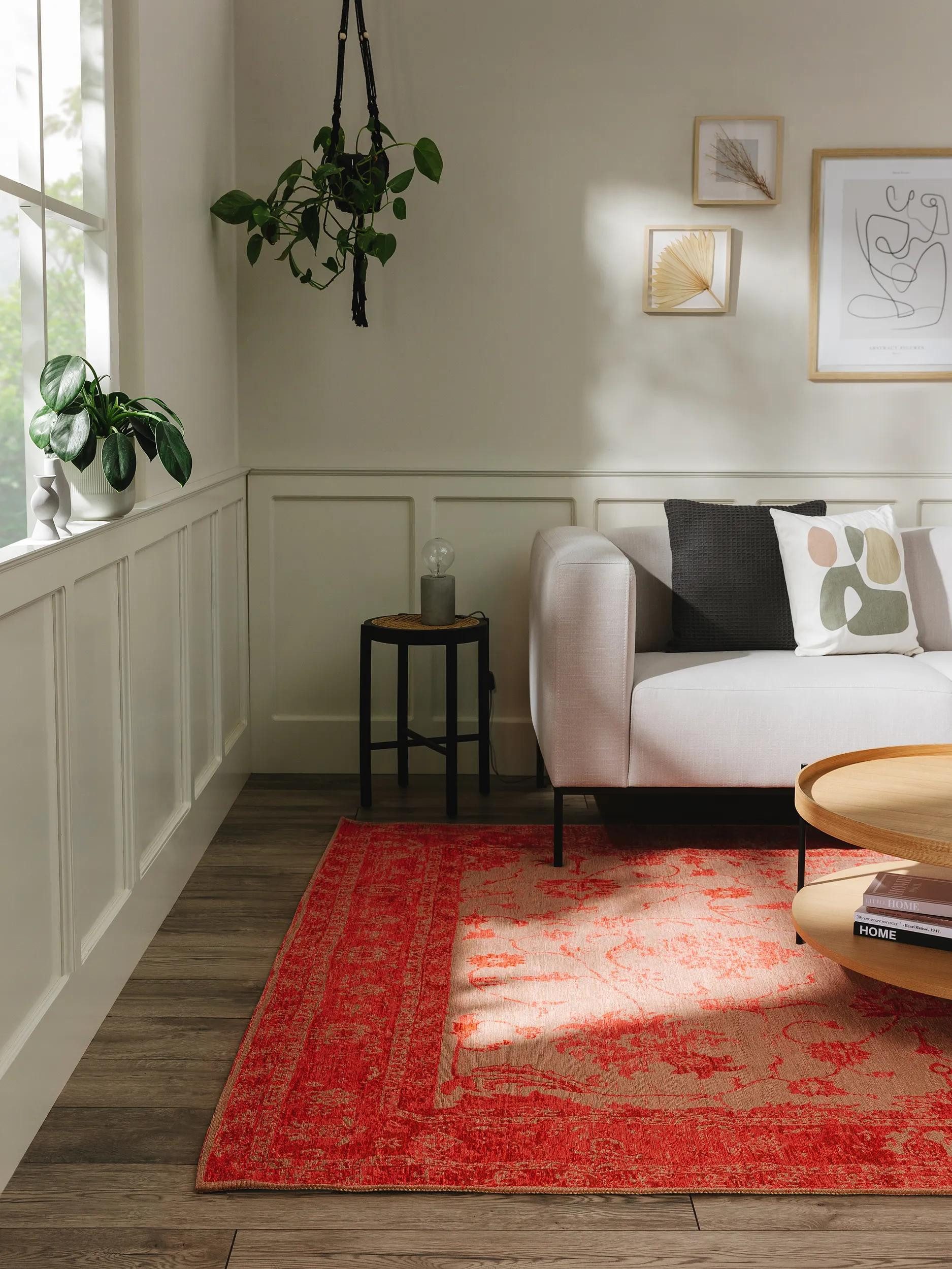 benuta Teppich Frencie, rechteckig, Höhe: 5 mm, Teppich Wohnzimmer, Schlafzimmer, Esszimmer, Flur, Kunstfaser, Cozy