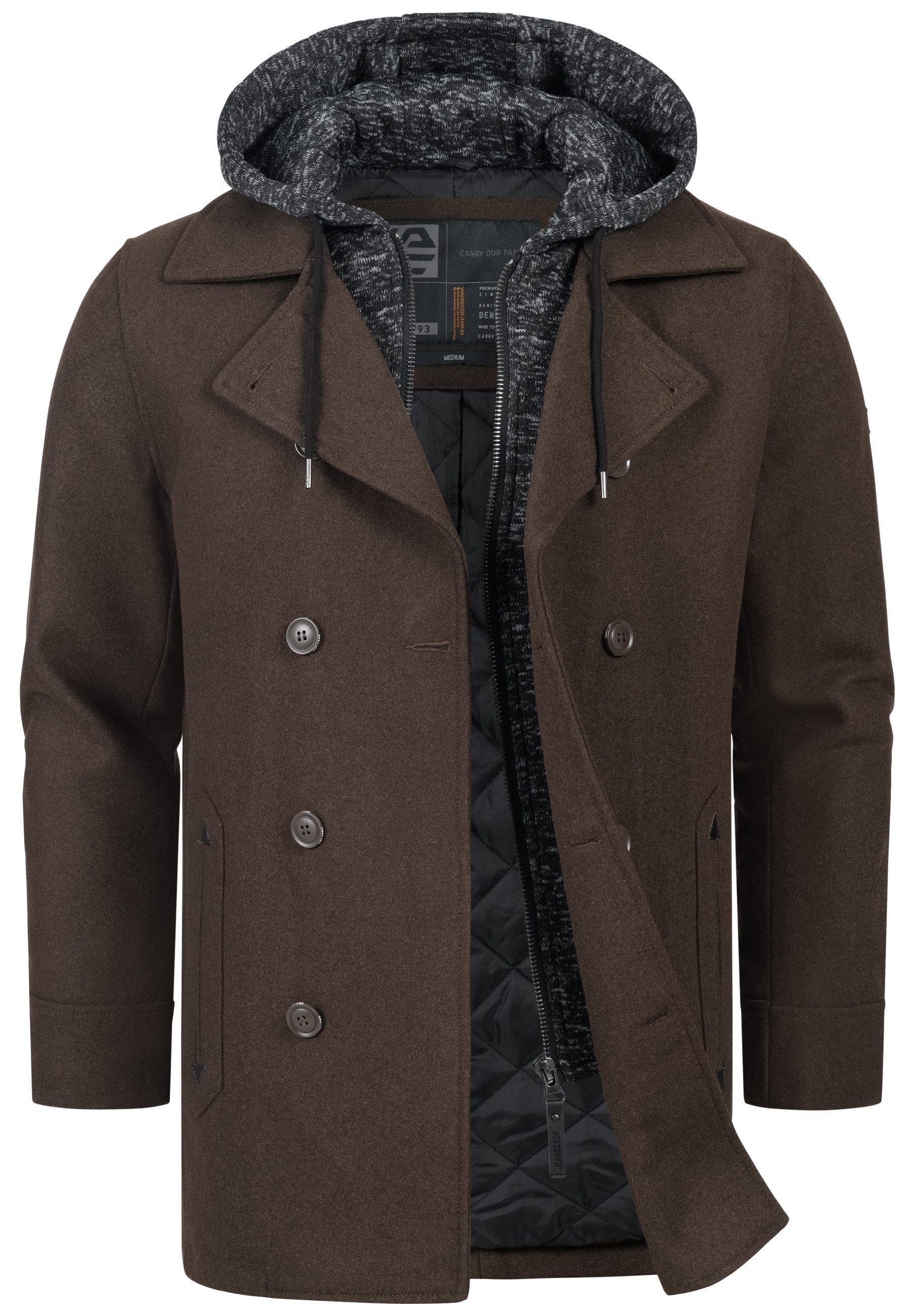 INDICODE Kurzmantel Herren Cliff Mantel Winter Herrenmantel – Bild 2 von 5