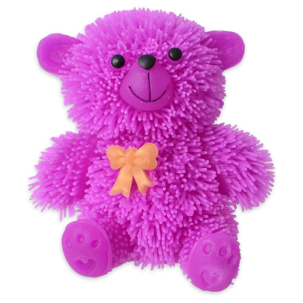 TE-Trend Spielball 6er Set Stressbälle 9 cm leuchtende Bären Squishy Teddybären (6-St., Leuchtet), mit LED
