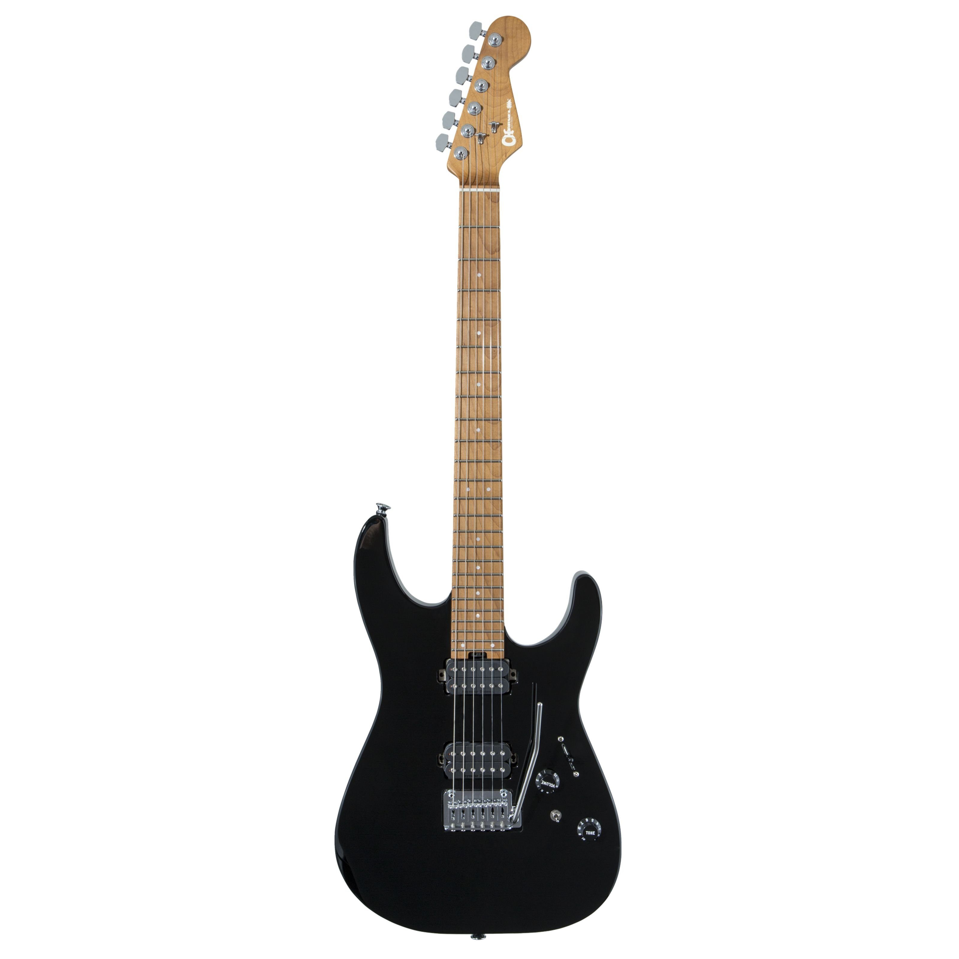 Charvel E-Gitarre, E-Gitarren, ST-Modelle, Pro-Mod DK24 HH 2PT CM Black - E-Gitarre