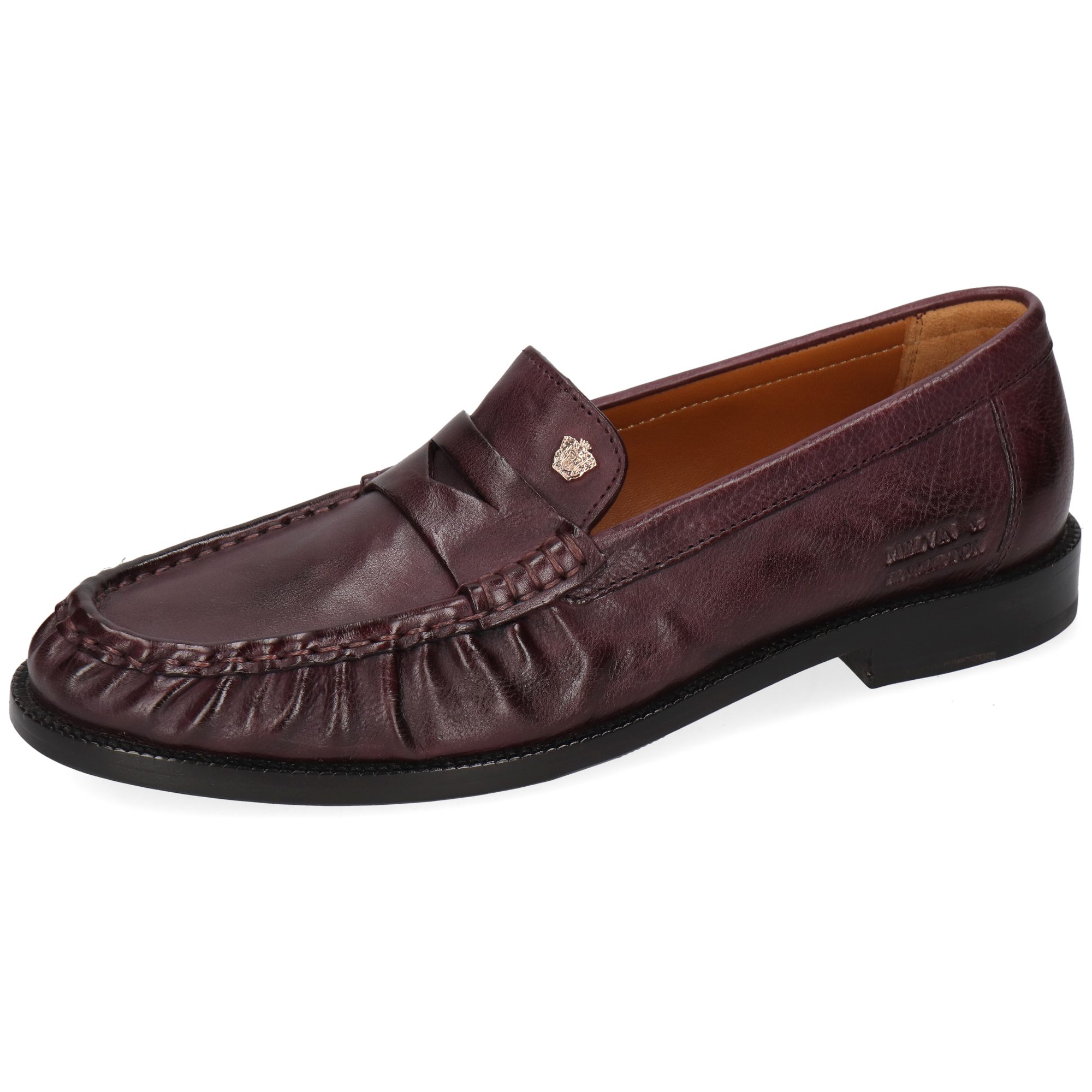 Melvin & Hamilton Kamilla 1 Leder-Loafers für Damen Loafer Flache Absätze, Echtes Leder, Vegetabile Gerbung