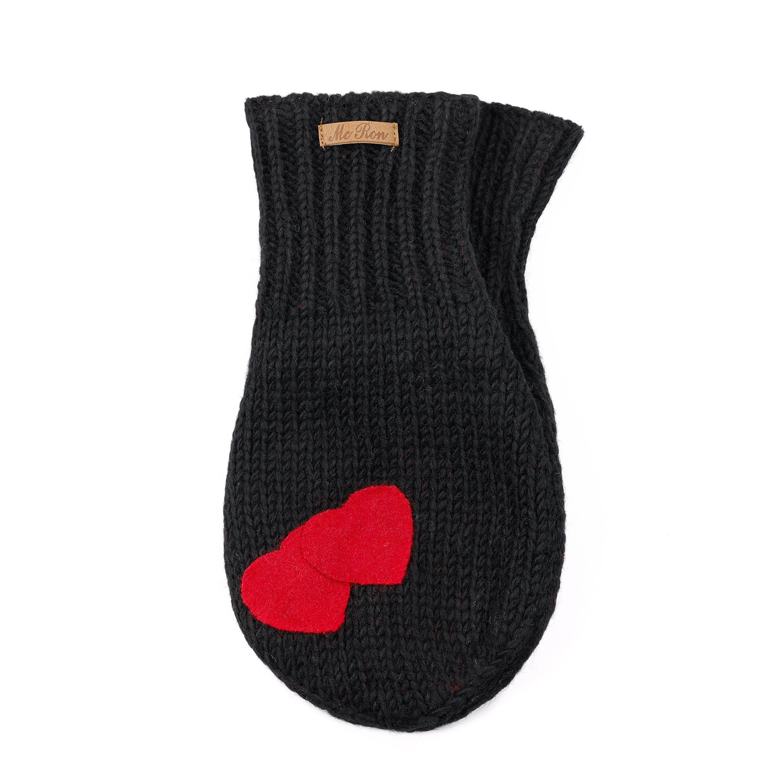 McRon Strickhandschuhe Pärchenhandschuh Modell Valentina (mit Herz) gefütte günstig online kaufen