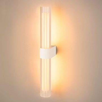 SLV LED Wandleuchte LED Wandleuchte Lygant in Weiß 2x 11W 1600lm IP44 2-flammig, keine Angabe, Leuchtmittel enthalten: Ja, fest verbaut, LED, warmweiss, Wandleuchte, Wandlampe, Wandlicht