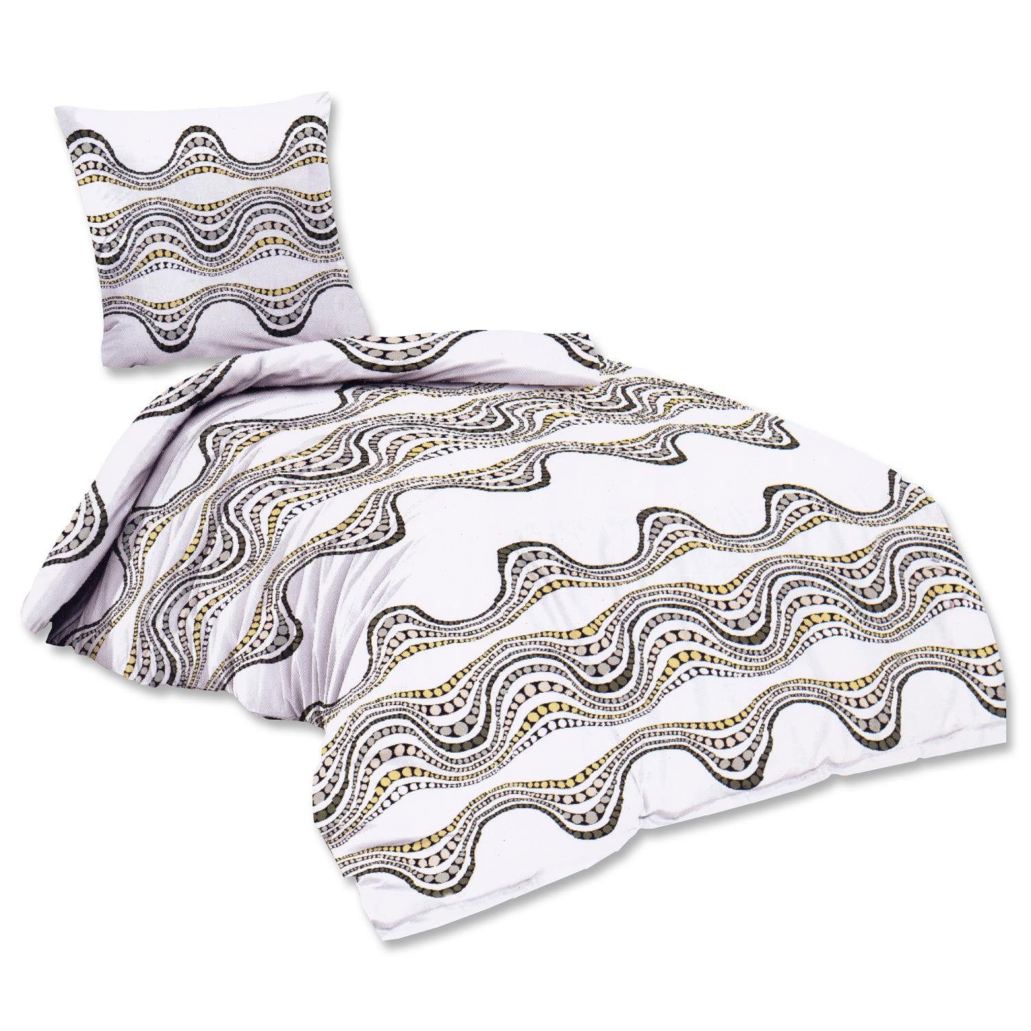 EXKLUSIV HEIMTEXTIL Bettwäsche Bettwäsche Baumwolle MARIE 2 teilig Reißvers günstig online kaufen