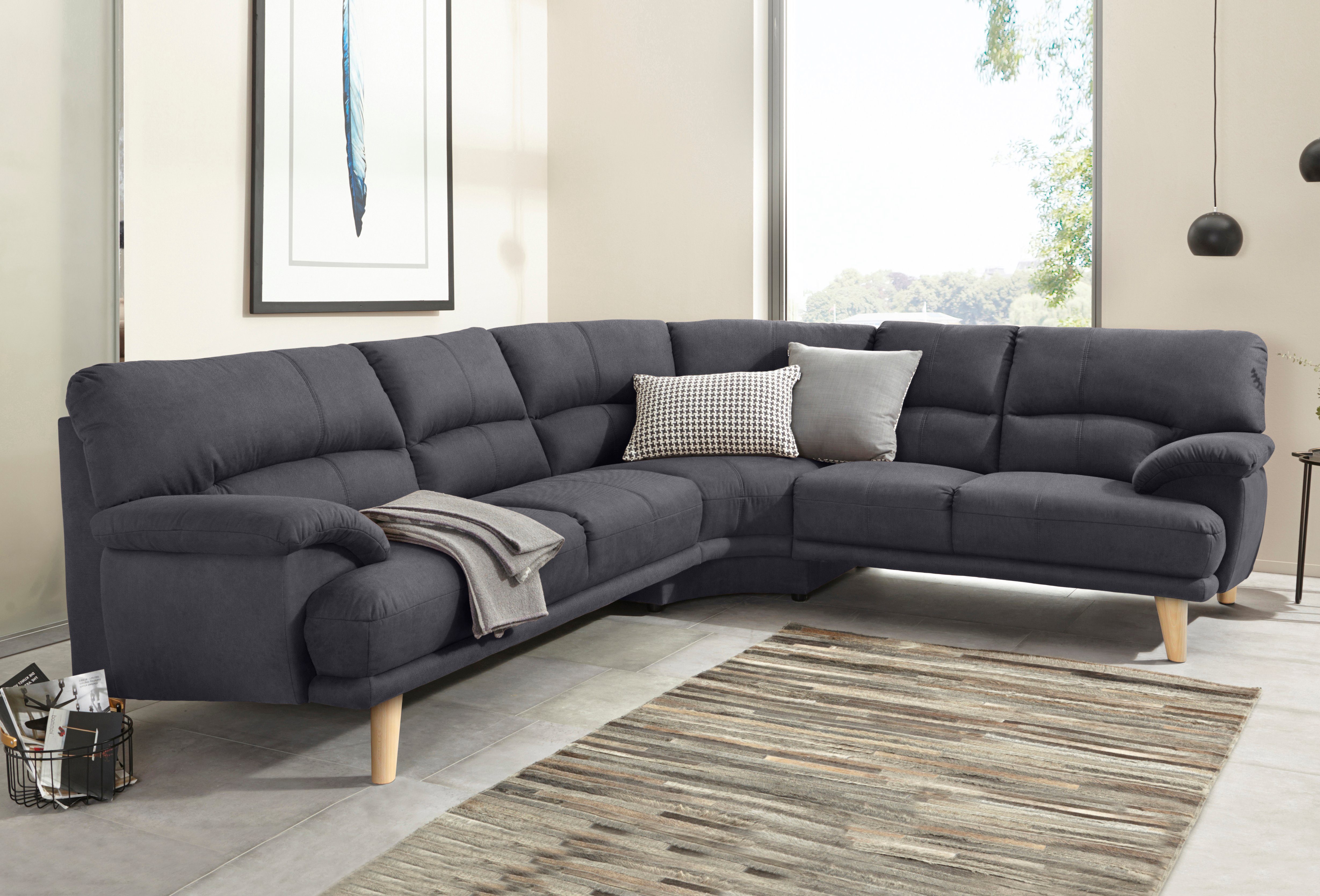 TRENDMANUFAKTUR Polsterecke Cecilia, italienisches Designsprache, modern günstig online kaufen