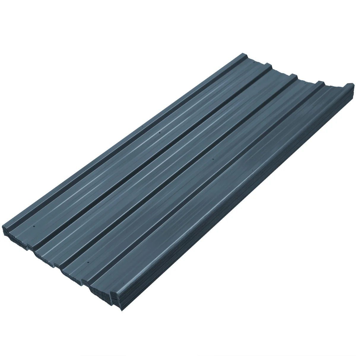 Set Anthrazit (Set) - 129x45cm, Trapezblech metra-direkt 24er Profilblech, Wandblech Dachblech,