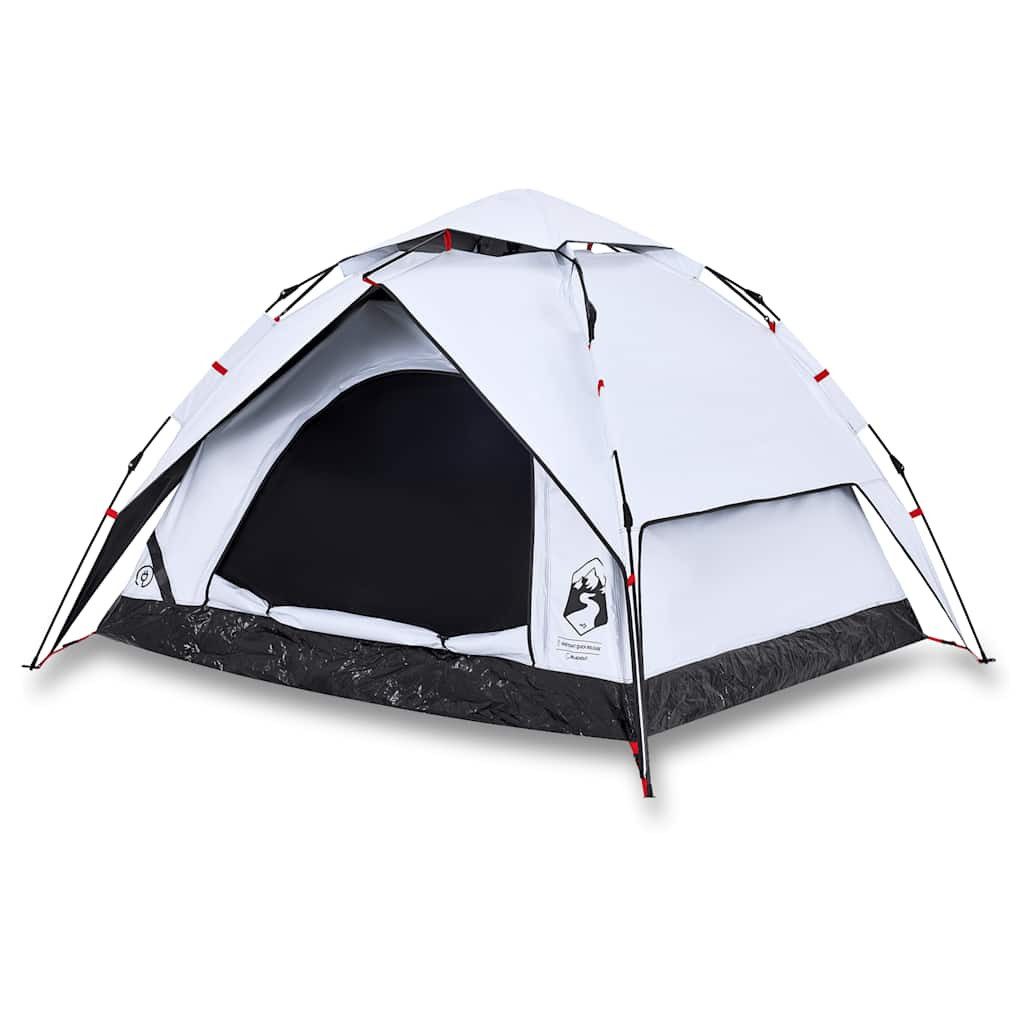 vidaXL Kuppelzelt Kuppel-Campingzelt 3 Personen Weiß günstig online kaufen