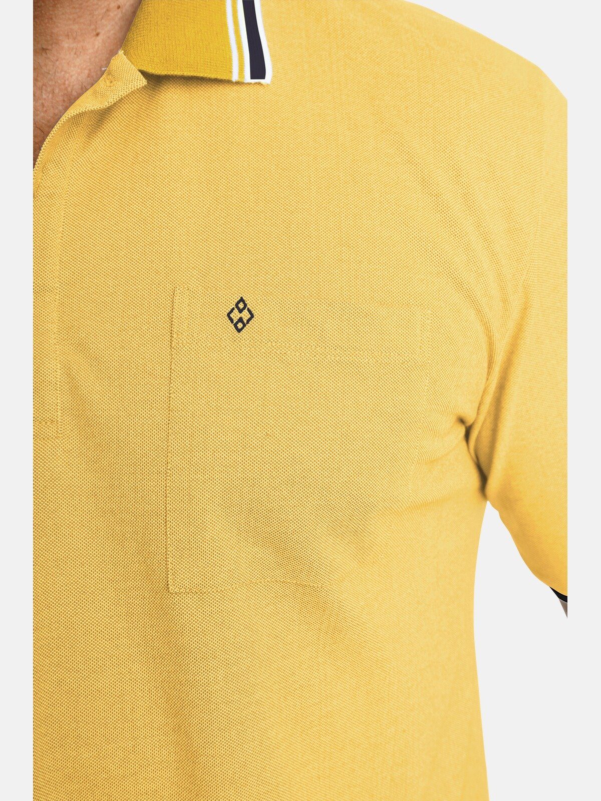 Colby LANDON EARL Charles aus gelb two-tone Poloshirt Pikee