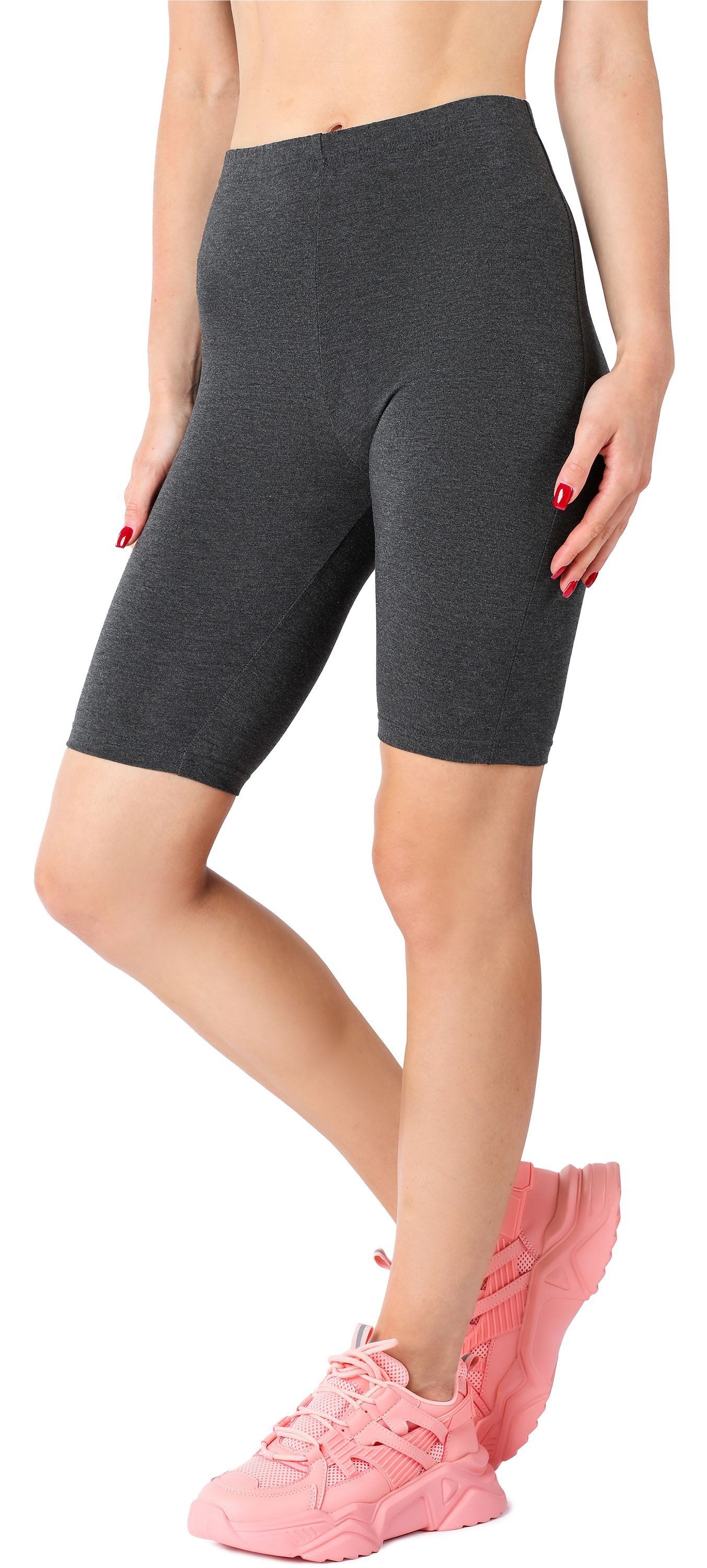 Merry Style Leggings Damen Kurze Leggings aus Viskose MS10-414 (1-tlg) elastischer Bund