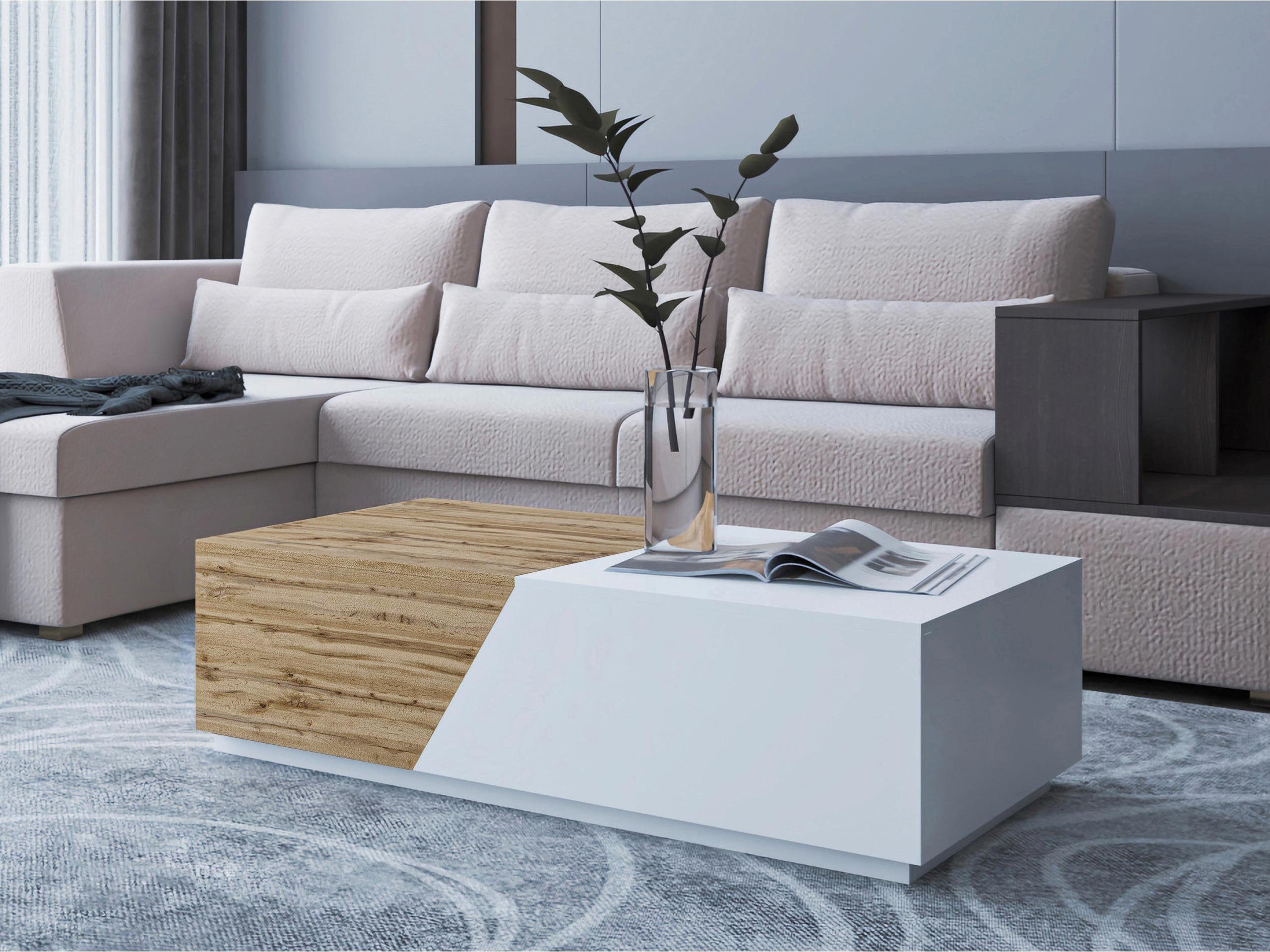 MIRJAN24 Couchtisch Ceelias (mit abgetrennten Staufächern), günstig online kaufen
