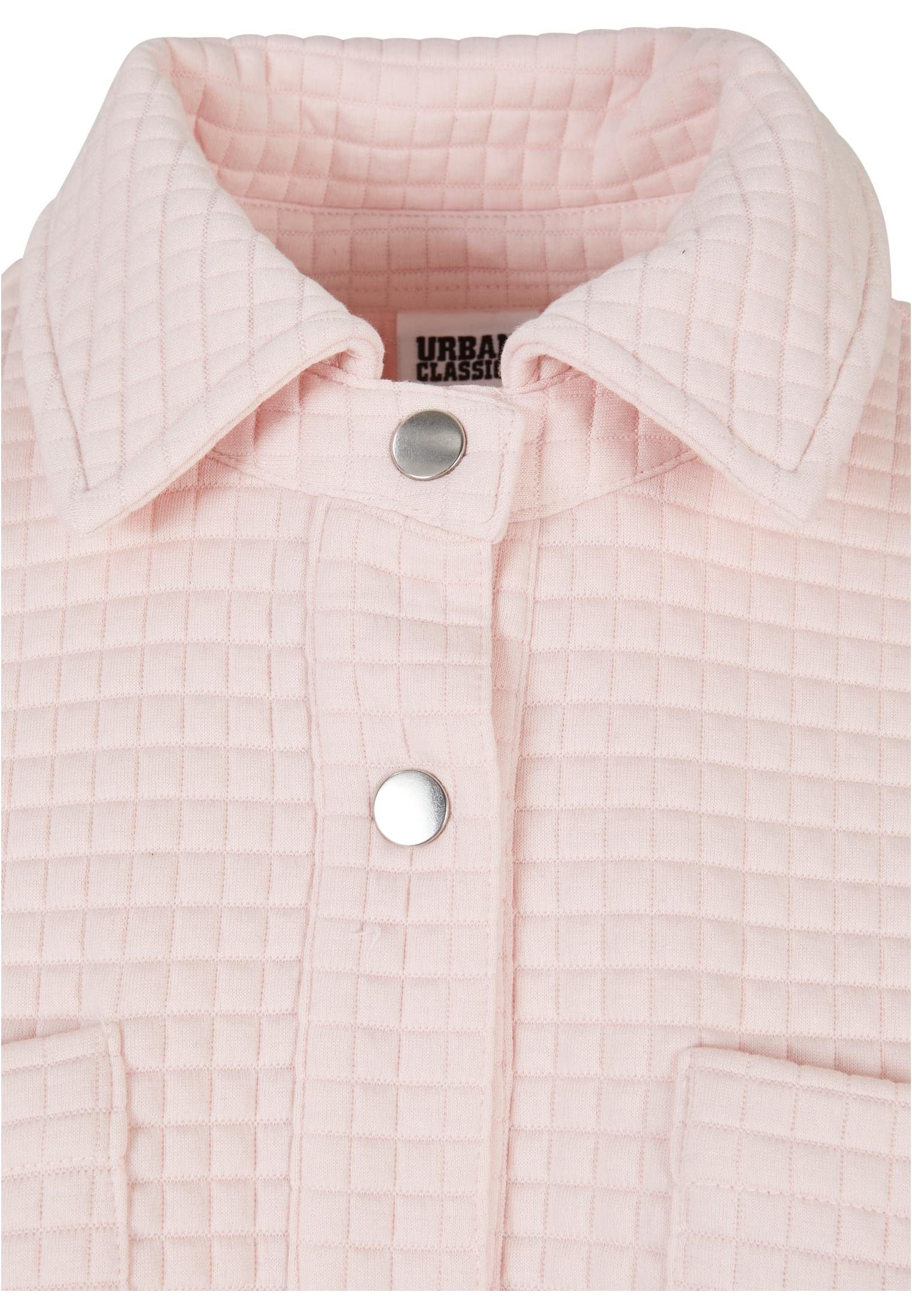 Sweat Damen Ladies URBAN Quilted (1-tlg) CLASSICS pink Overshirt Sweatjacke