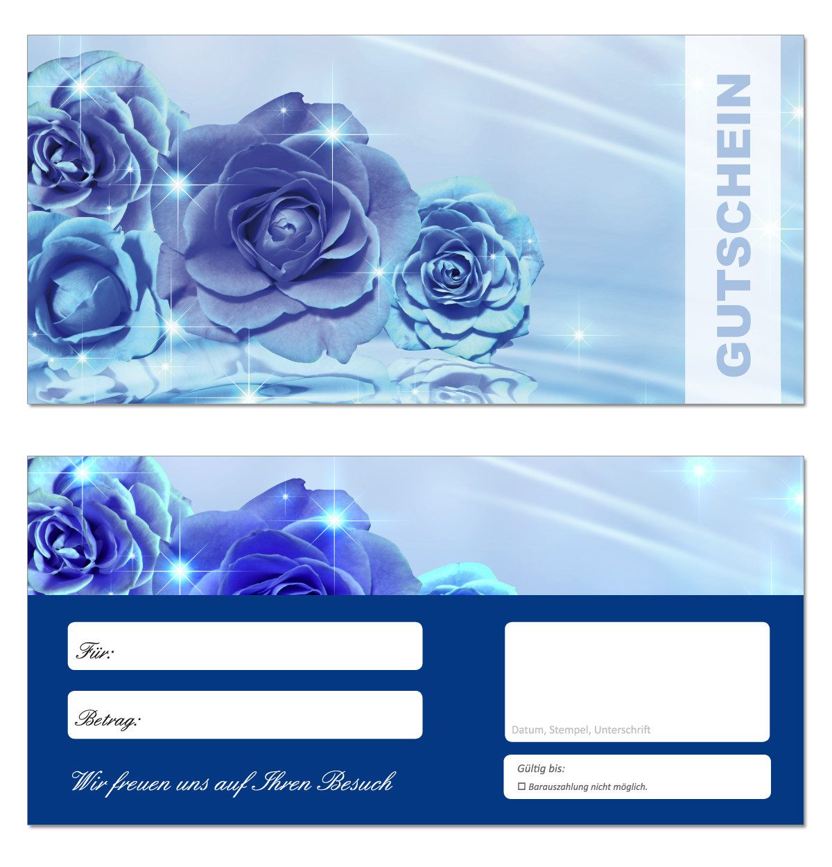Geschenkkarte Geschenkgutscheine Blumen Stäuße Floristik