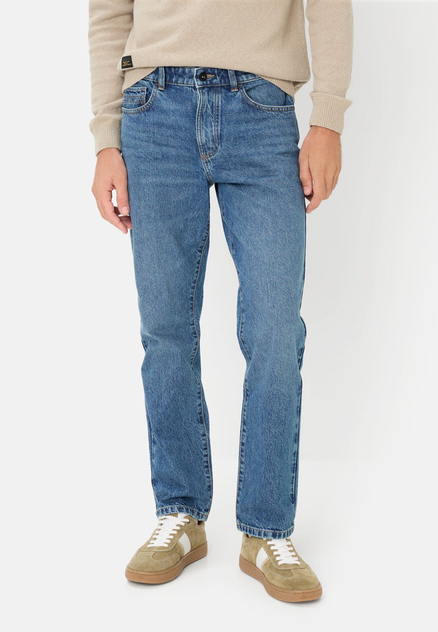 Relax-fit-Jeans aus Baumwolle