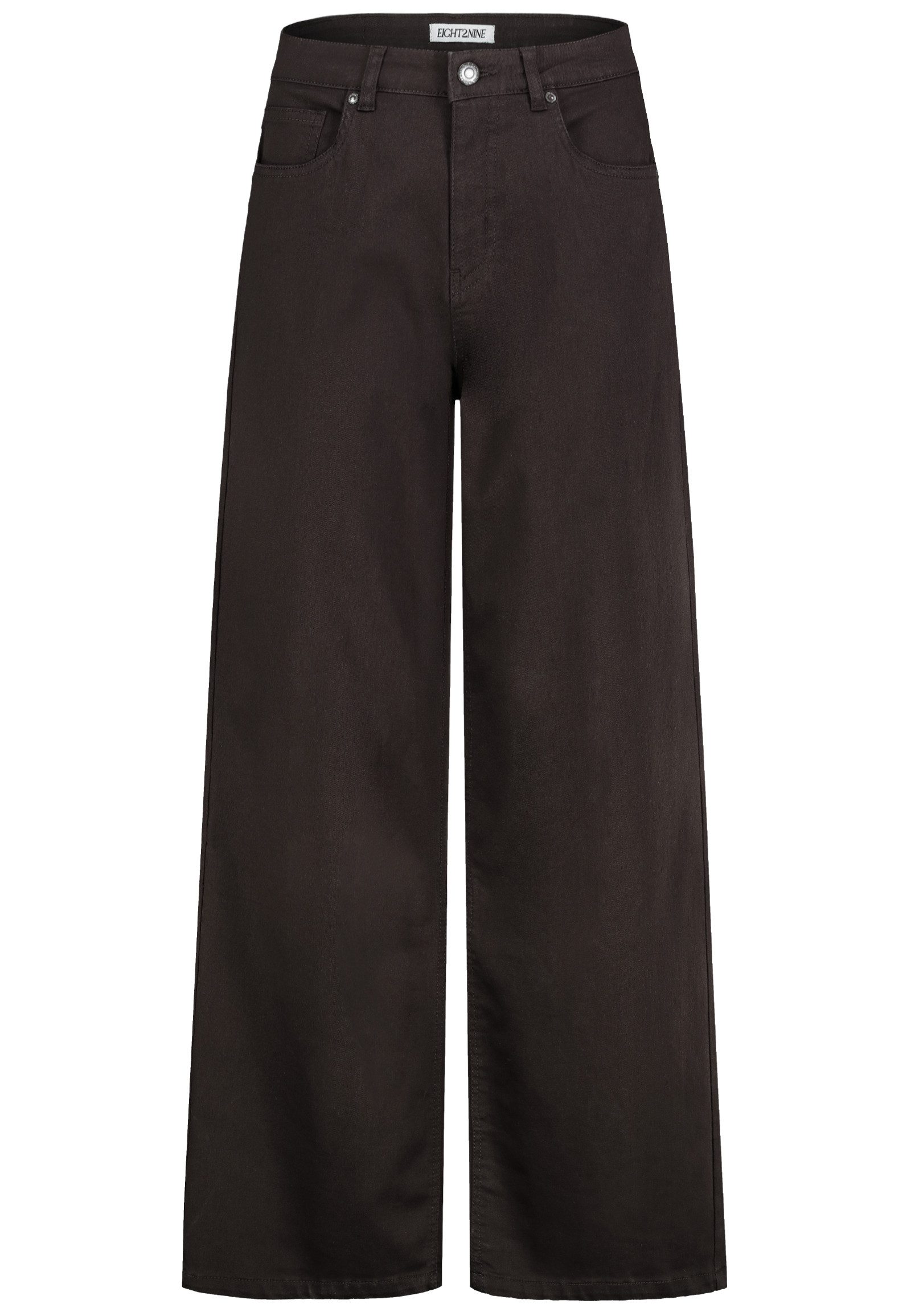 Eight2Nine Stoffhose Damen Wide Leg Hose weites Bein, High Waist, 5-Pocket-Style
