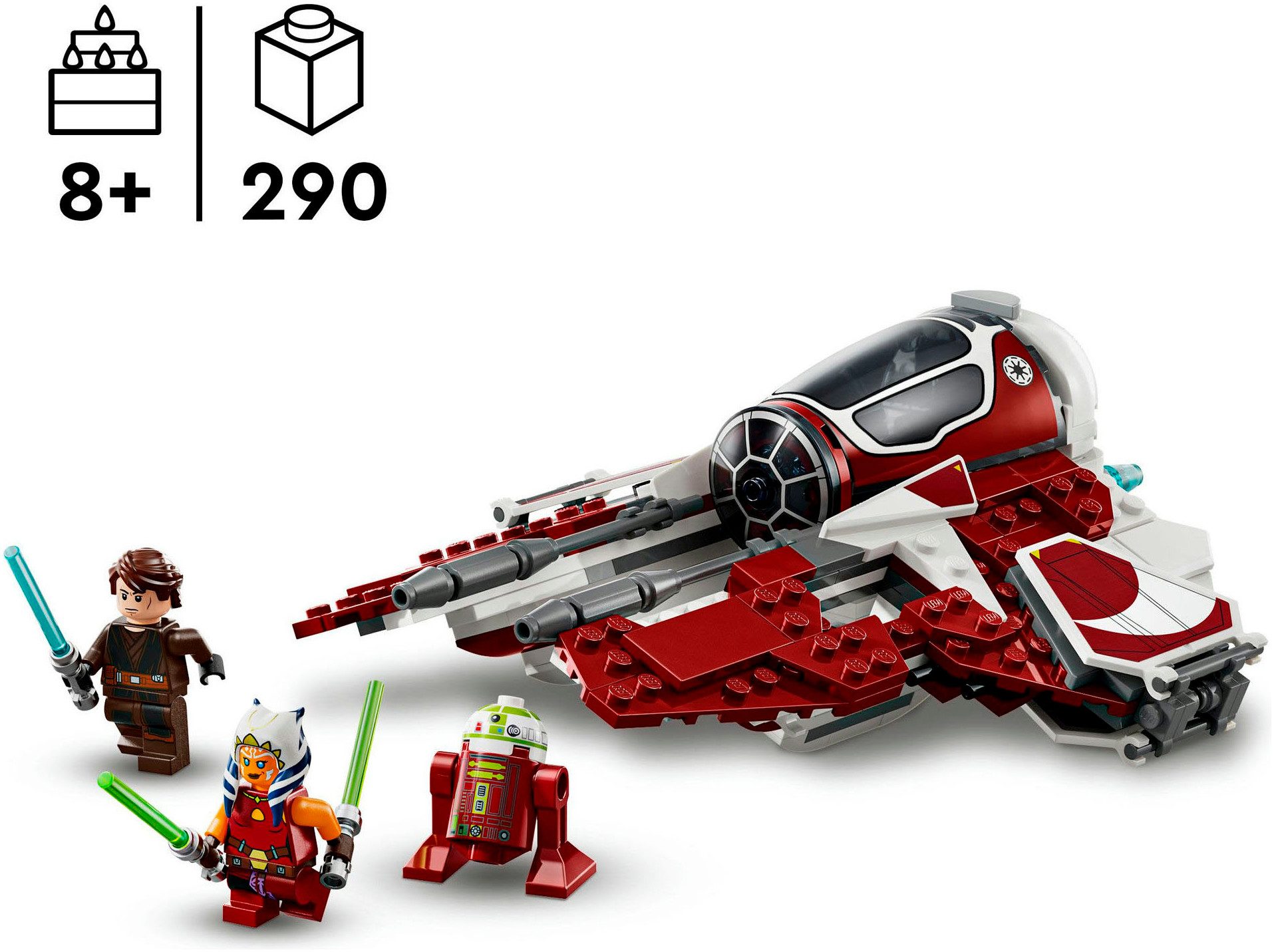 LEGO® Ahsokas Jedi Interceptor™ (75401), LEGO Star Wars Konstruktionsspielsteine, (290 St), Made in Europe