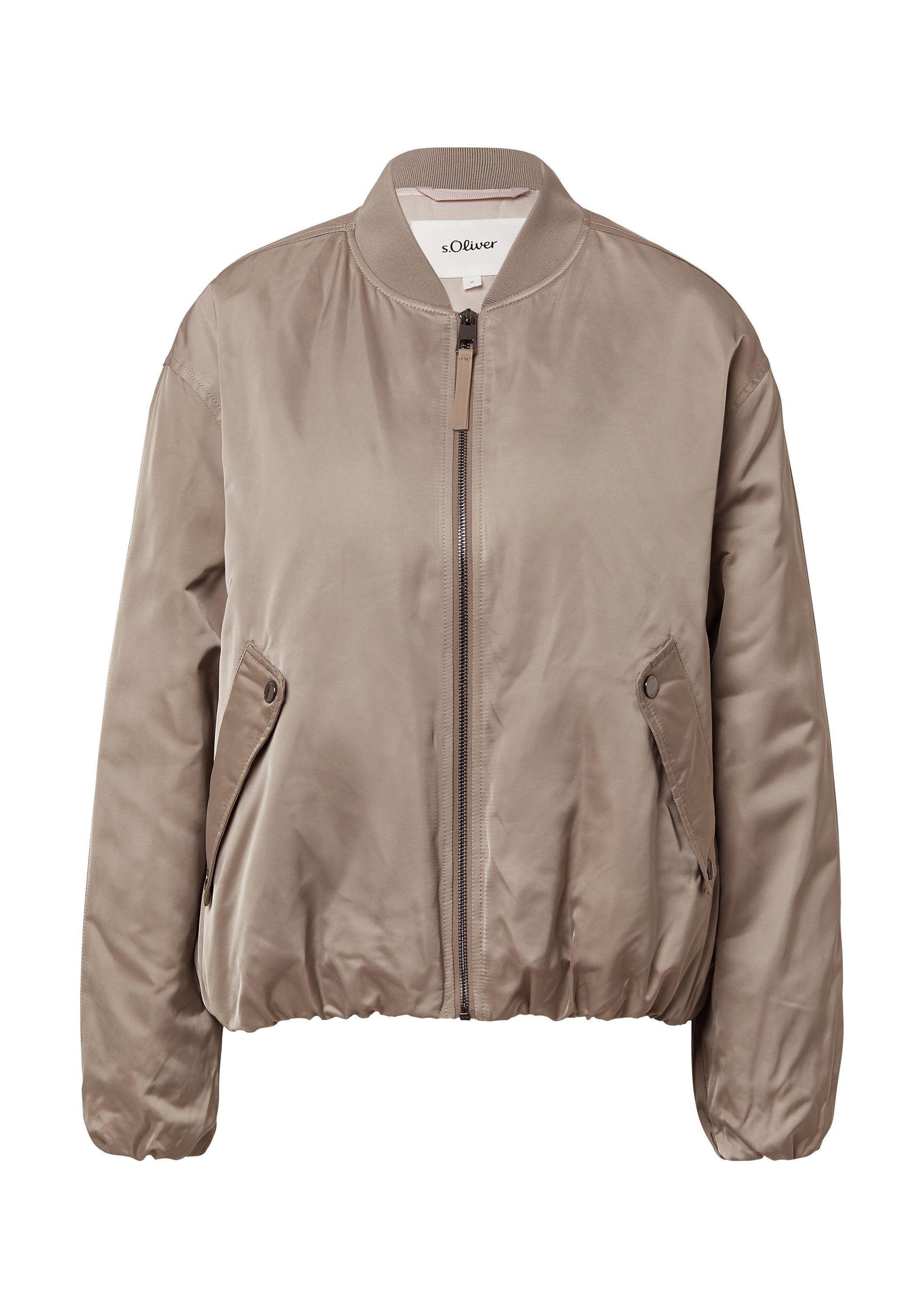 s.Oliver Funktionsjacke Outdoor-Jacke Satinierter Blouson mit gerafftem Sau günstig online kaufen