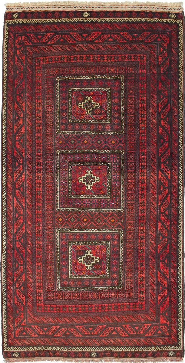 Orientteppich Belutsch 112x216 Handgeknüpfter Orientteppich / Perserteppich Läufer, Nain Trading, rechteckig, Höhe: 6 mm