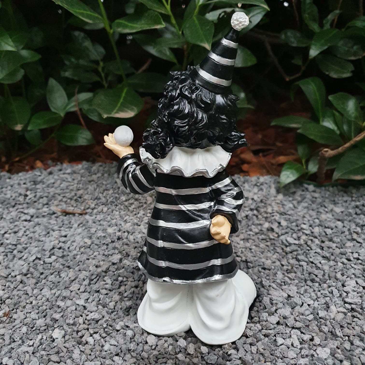 Aspinaworld Gartenfigur Clown mit Hund 22 und cm wetterfest Ball