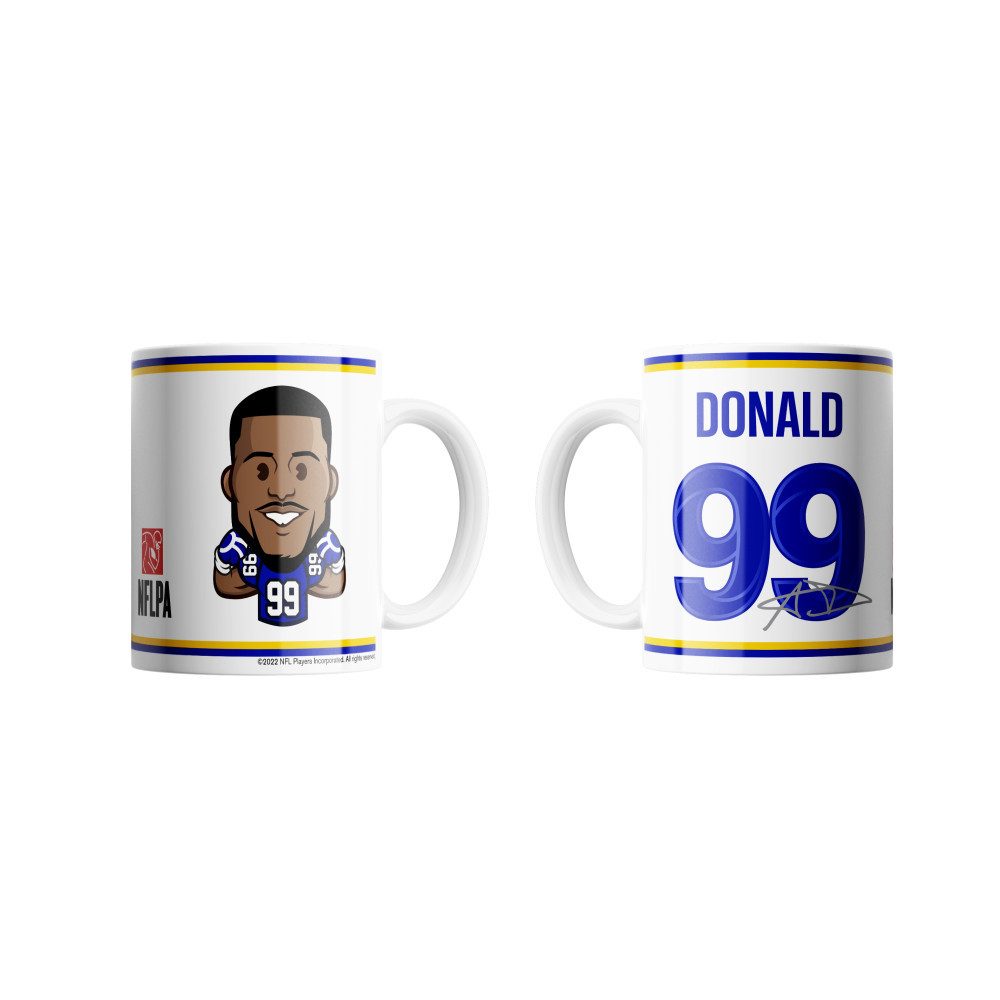 Los Angeles Rams Becher Aaron Donald Emoji Jumbo-Tasse 440 ml, Keramik