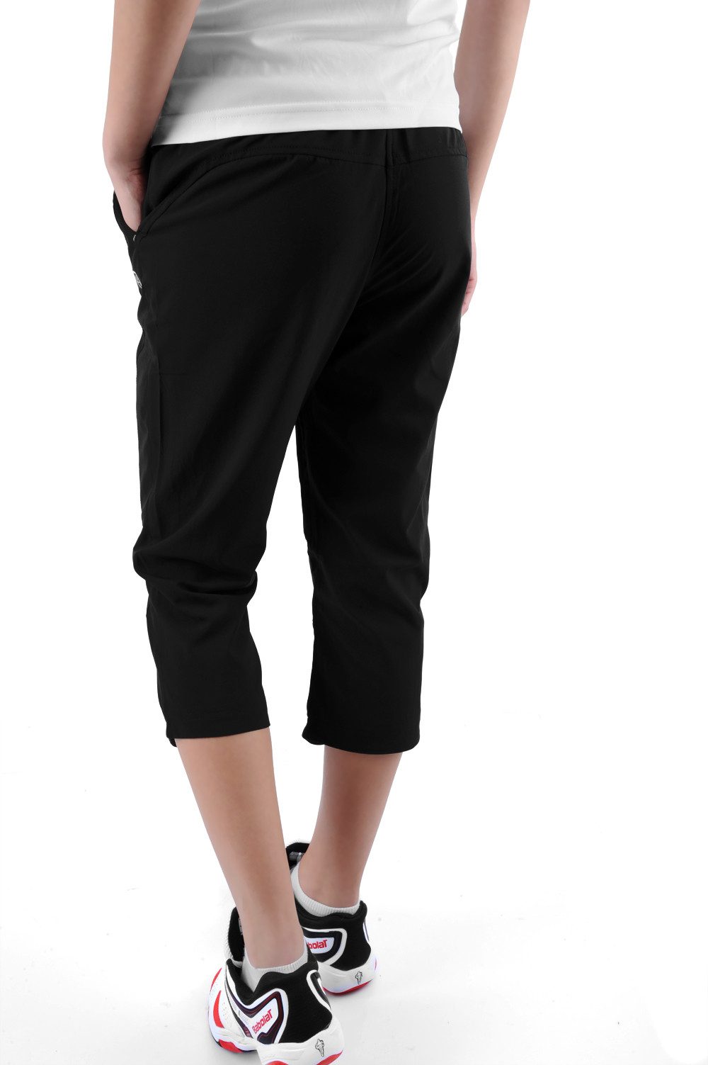 limited SPORTS 3/4-Hose Capri Hose Classic (Stretch, 7/8 Länge) schwarz Damen