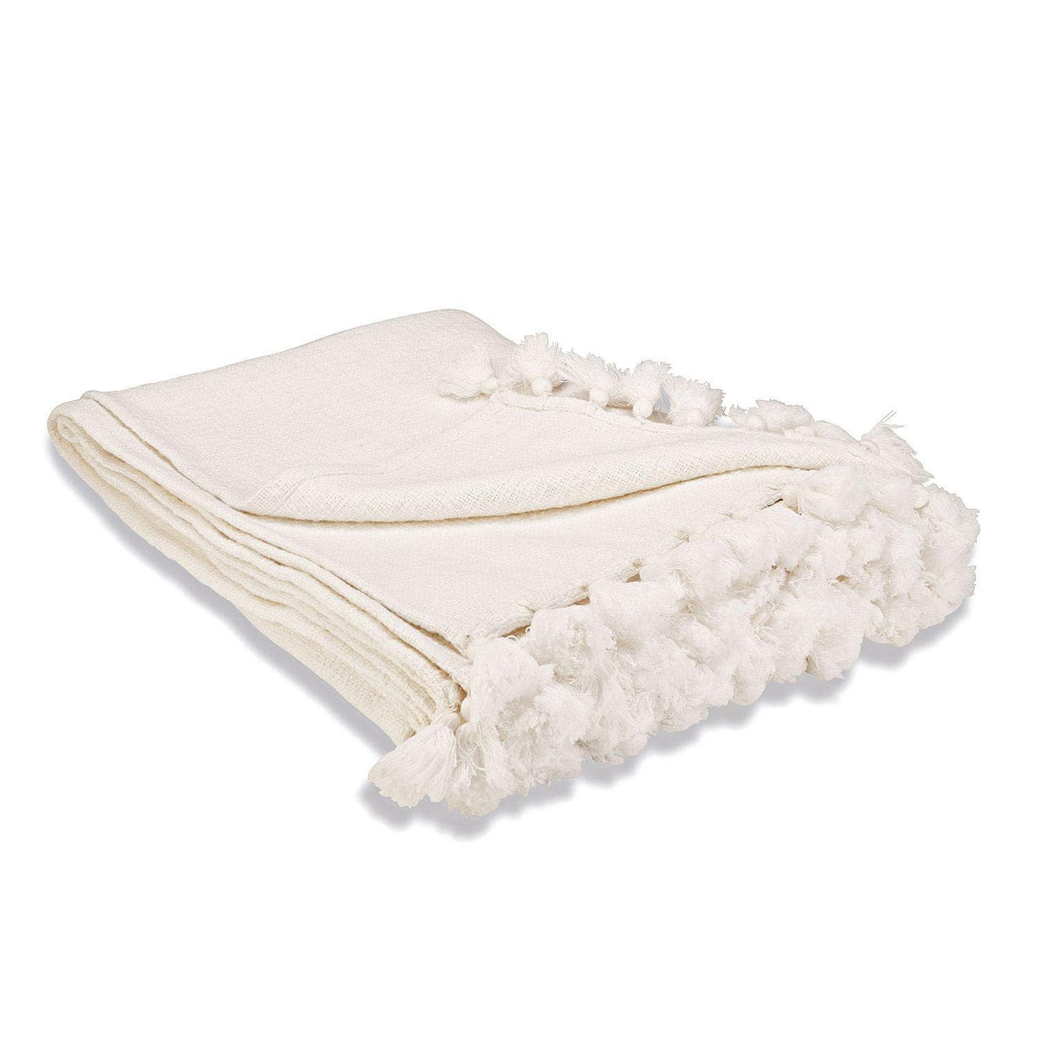 Tagesdecke Plaid Amlamé weiß