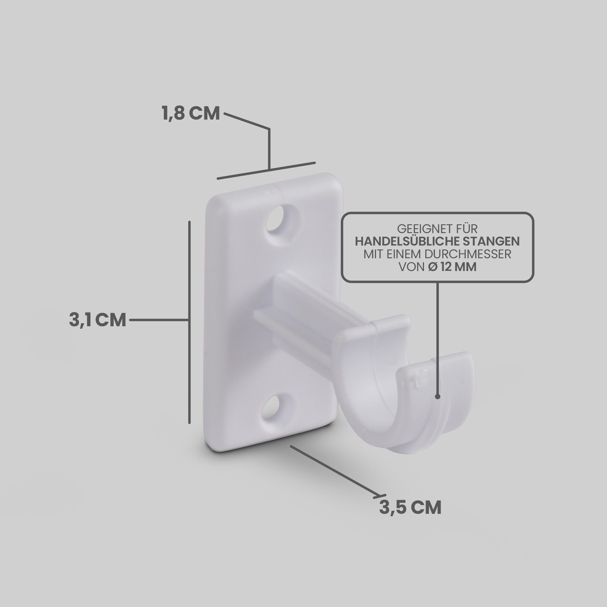 Bestlivings Gardinenstangenhalterungen Ersatzhalter, Cafehausstangen bis Ø1 günstig online kaufen