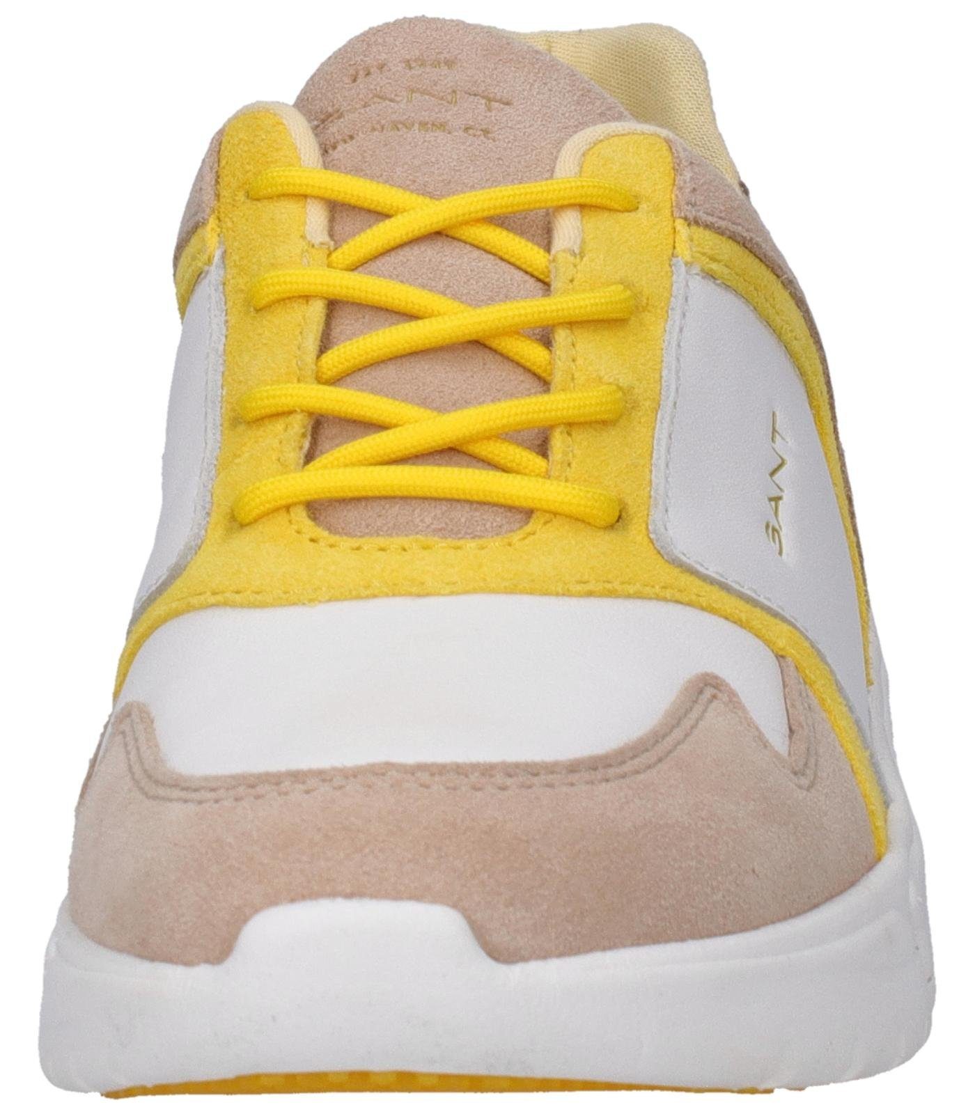 Gant Sneaker Sneaker Gelb Leder Weiß