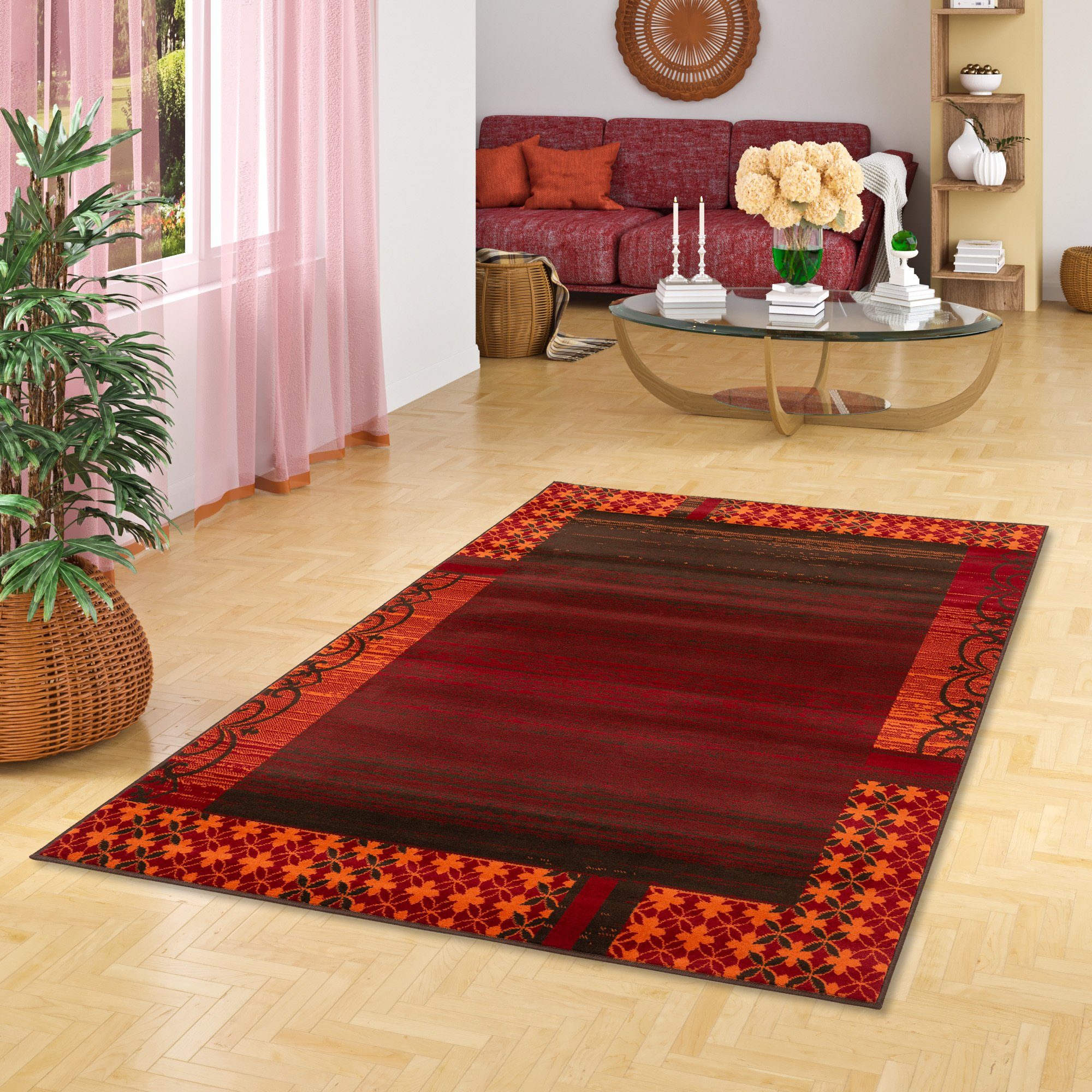 Pergamon Designteppich Modern Designer Velours Teppich günstig online kaufen