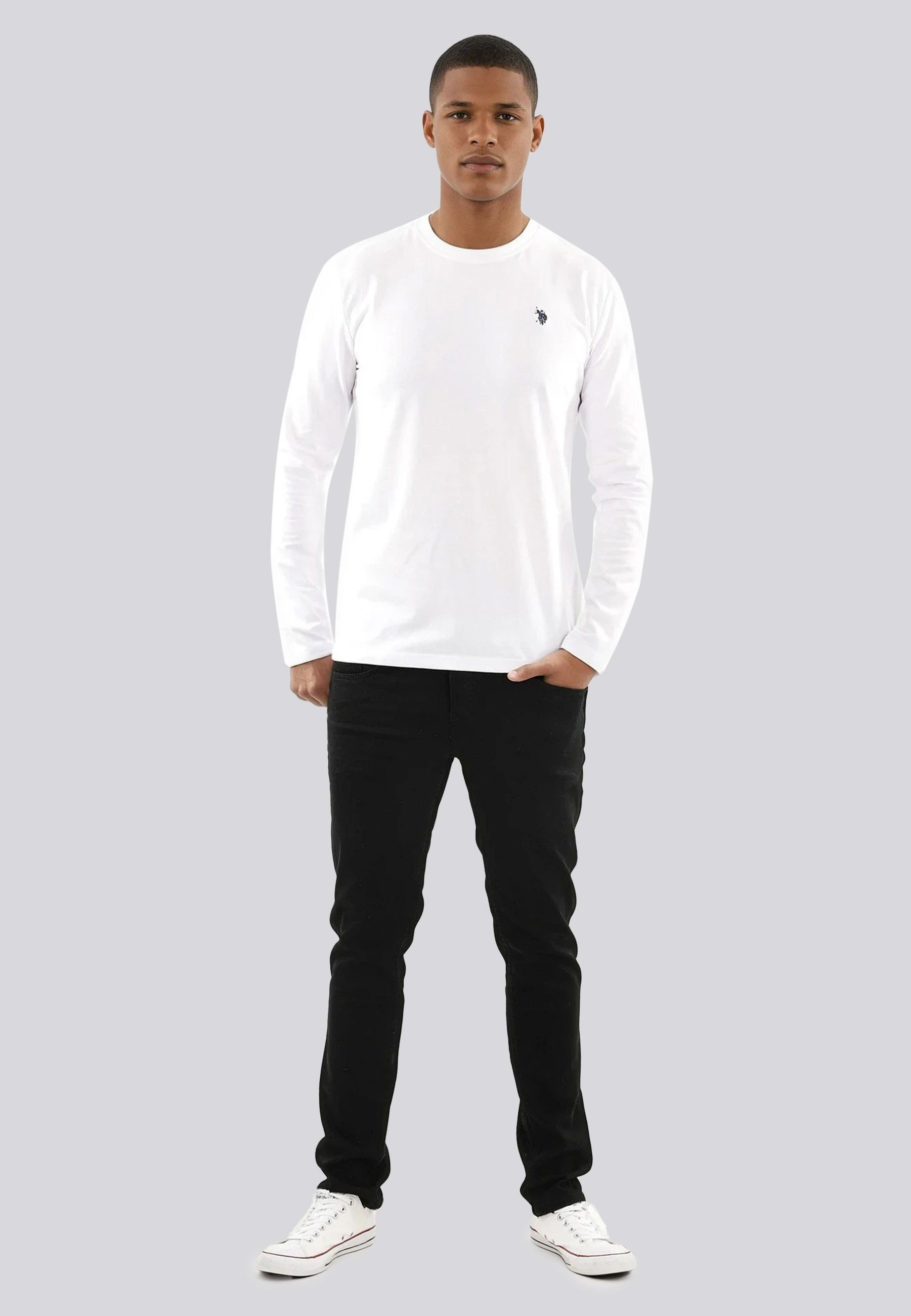 U.S. Polo Assn. Longsleeve Longsleeve USAaron – Herren Langarmshirt mit Log günstig online kaufen