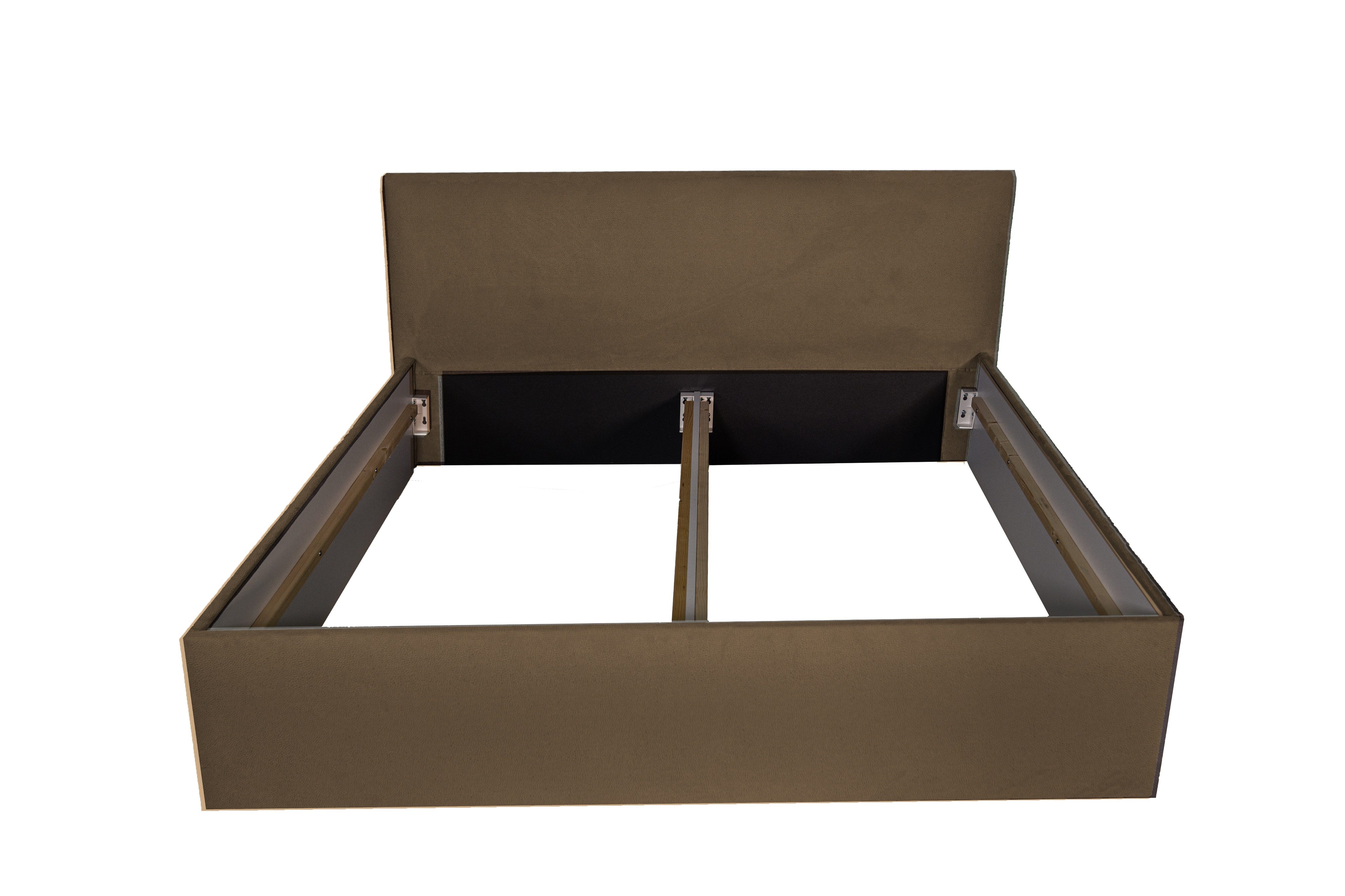 Halmon Schlafkomfort Betten Polsterbett Gent (Mit Stauraum unter der Liegefläche, erhältlich in 6 Größen und attraktiven Farben mit oder ohne Matratze), Seitenhöhe 40cm, inkl. Lattenrost bei Ausführung mit Matratze