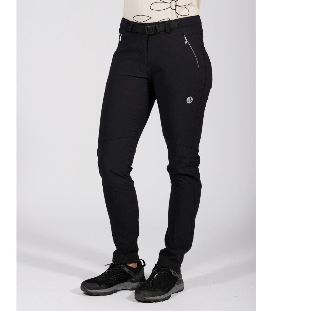 Maul Trainingstights Maul - Peak Perle Damen warme Softshellhose Trekking Hose, schwarz