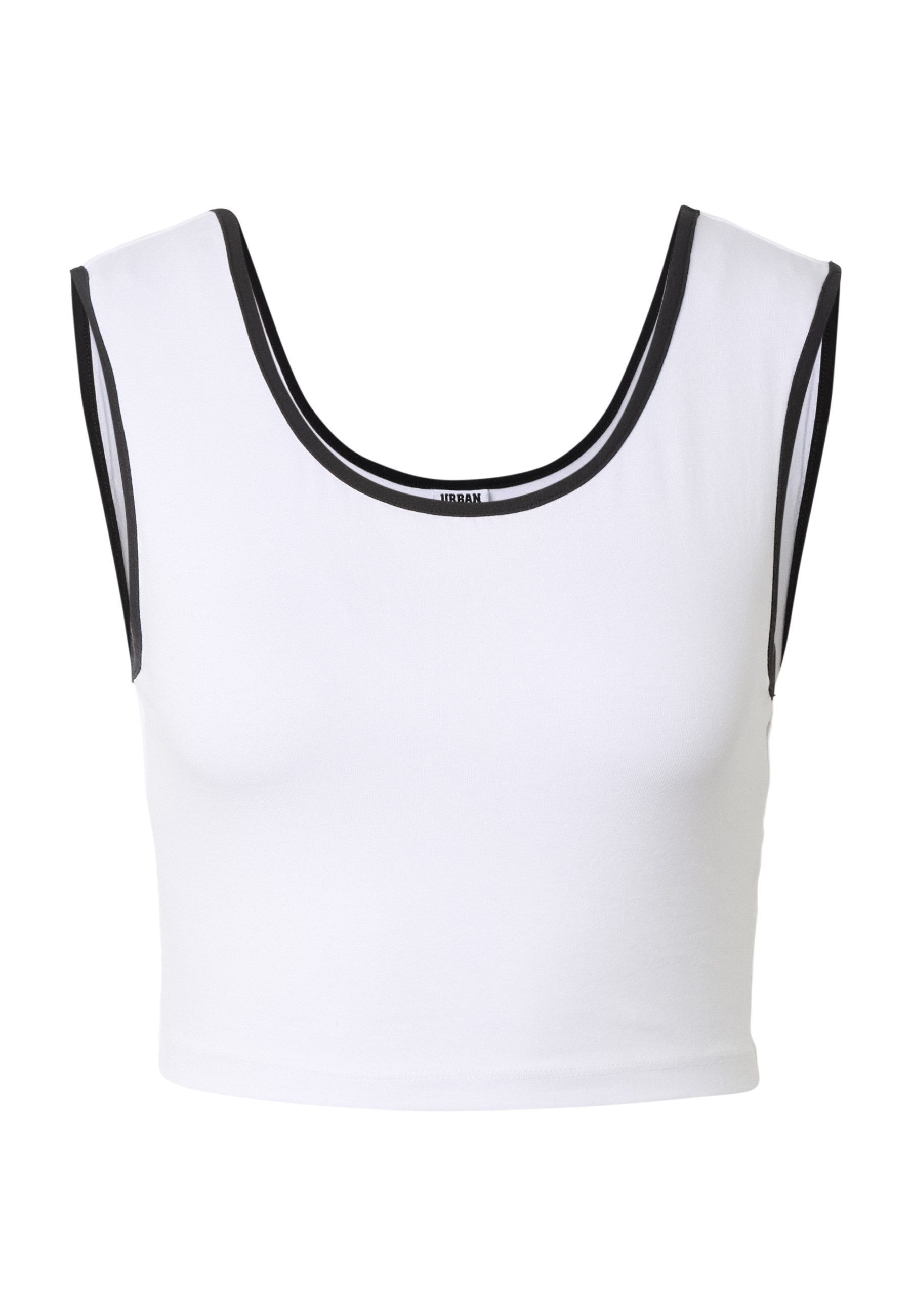 URBAN CLASSICS T-Shirt Urban Classics Ladies Contrast Cropped Top (1-tlg)