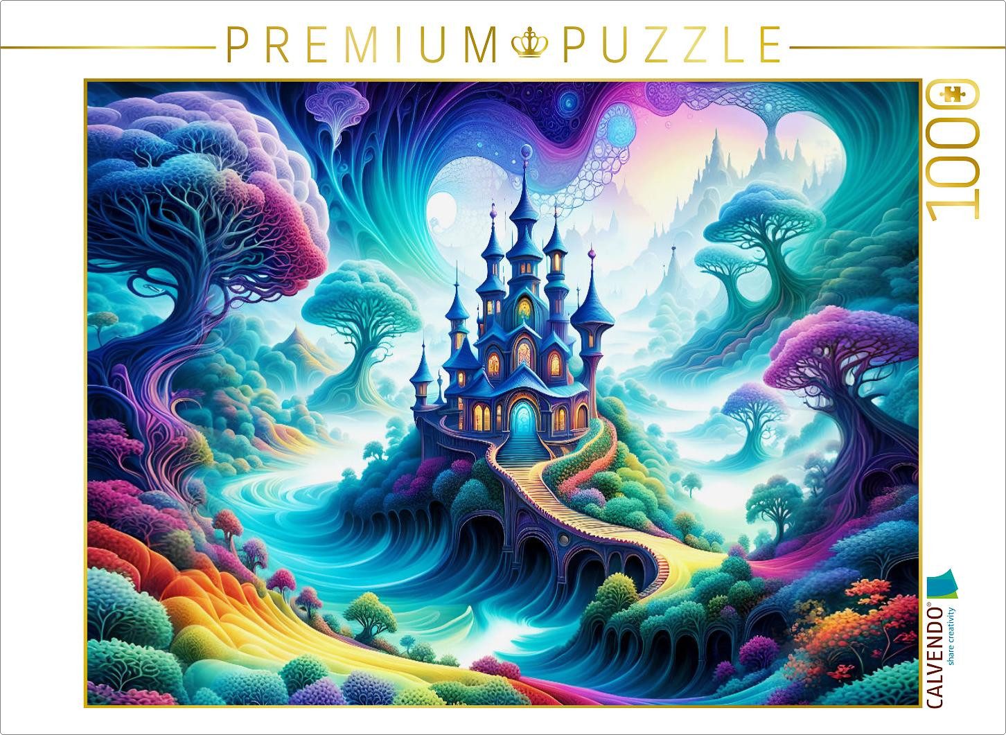 CALVENDO Puzzle CALVENDO Puzzle Bunte Oase, 1000 Teile Lege-Größe 64 × 48 cm Foto-Puz, 1000 Puzzleteile
