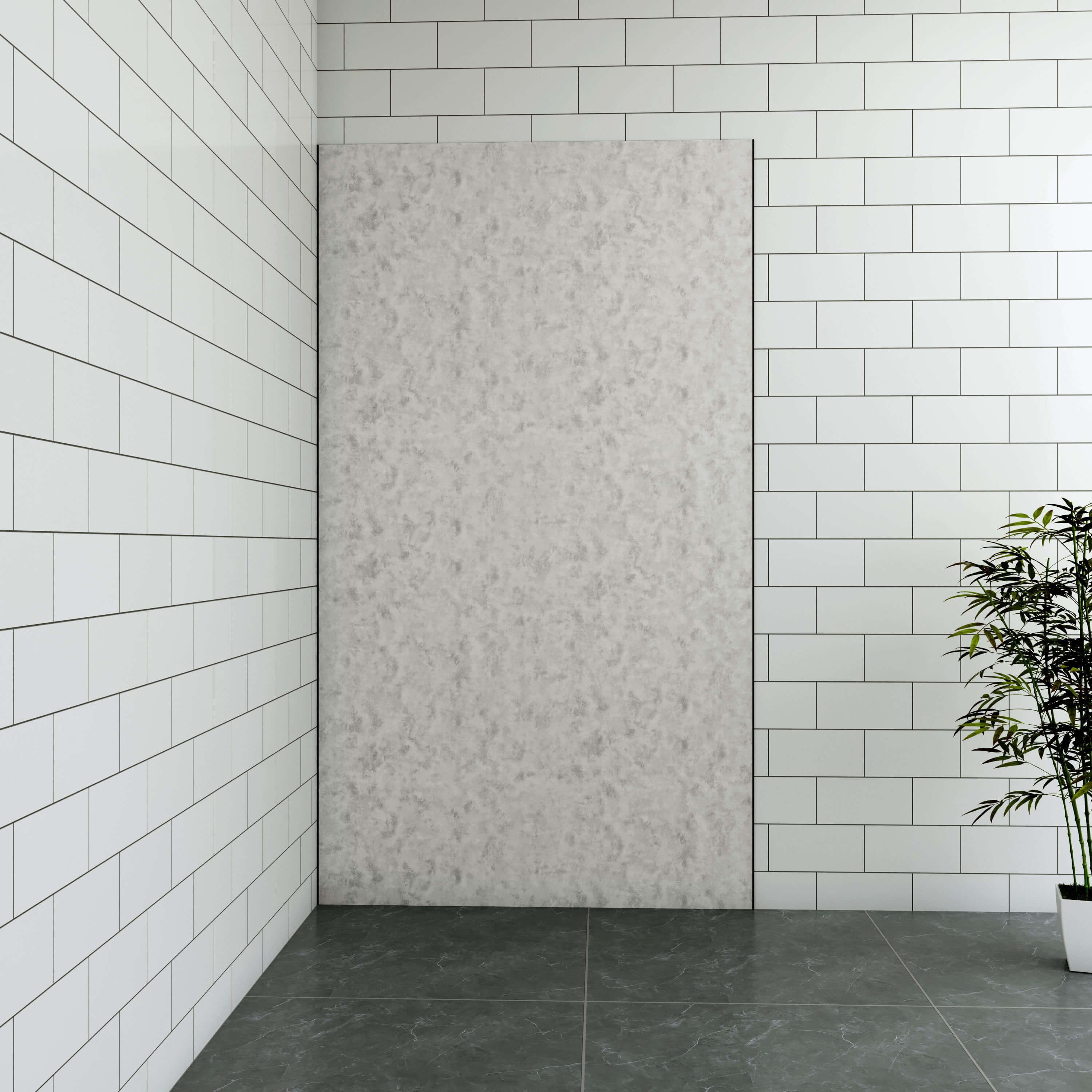 Duschparadies Duschwand 3mm Duschrückwand PE-Aluminium Verbundplatten Aluve günstig online kaufen