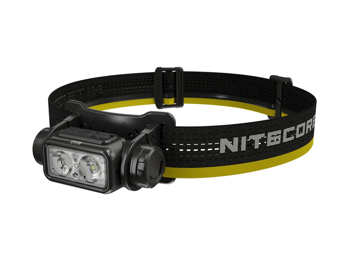LED Taschenlampe Nitecore NU40 LED Stirnlampe, eingebauter Akku mit 2600mAh, USB-C-Lad