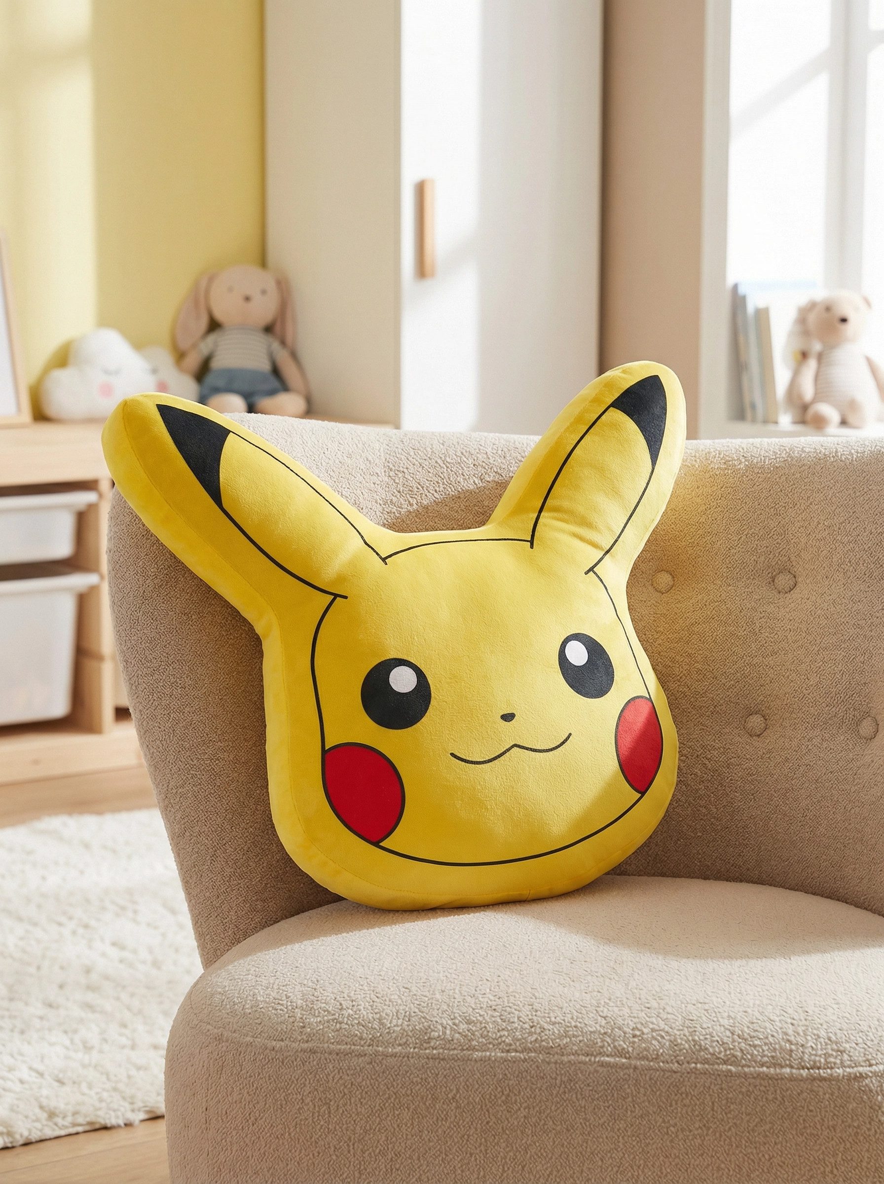 POKÉMON Dekokissen Pokemon Pikachu 3D Kissen Dekokissen Cushion 40x40x8 cm
